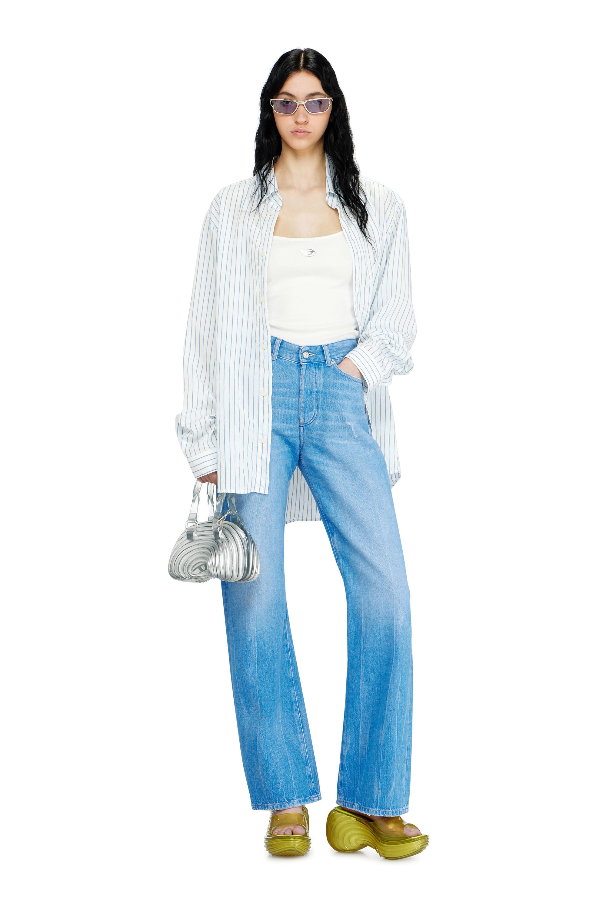 Diesel - MELISSA QUANTUM PLATFORM, Woman's Platform mule in Melflex&reg; in Yellow - 7