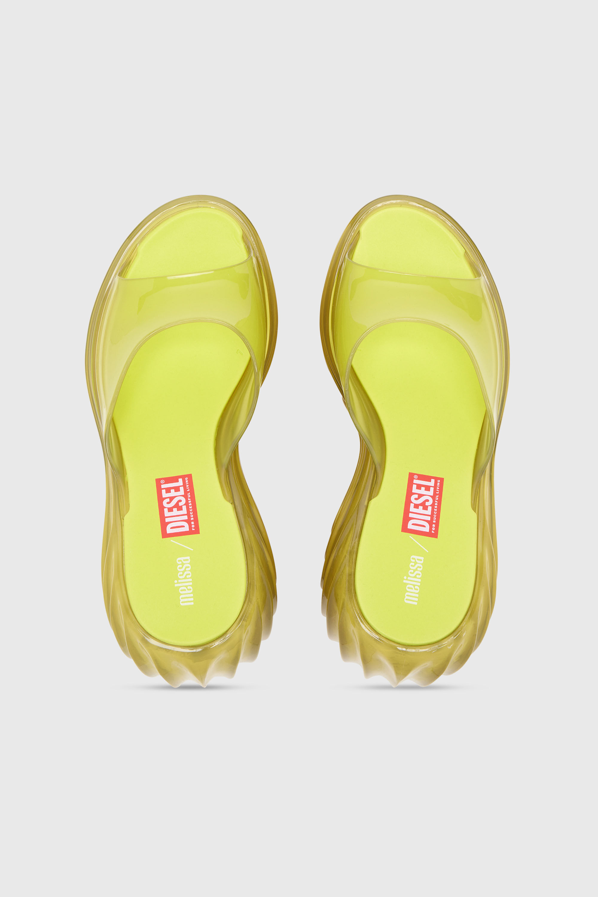 Diesel - MELISSA QUANTUM PLATFORM, Woman's Platform mule in Melflex&reg; in Yellow - 4
