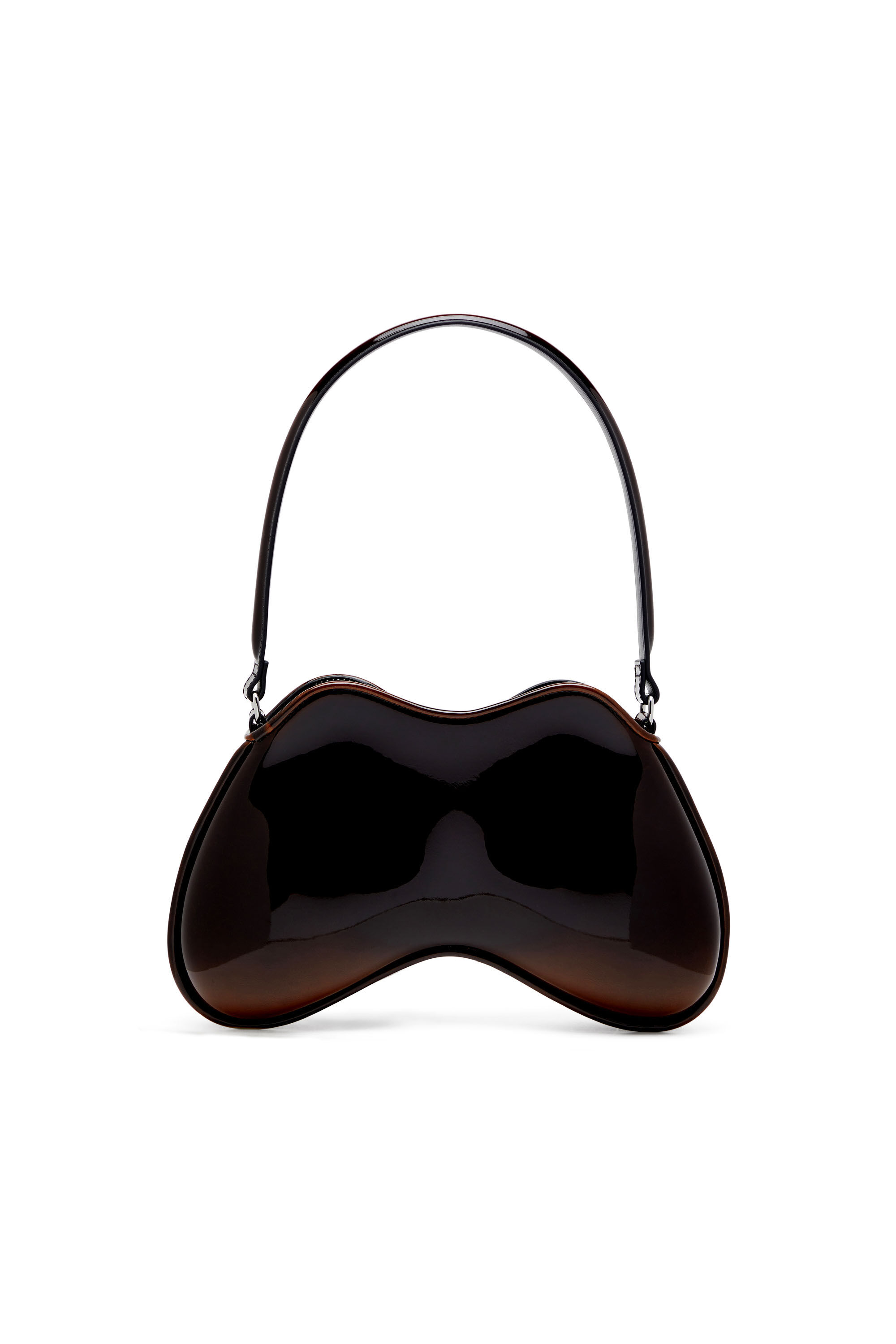 Diesel - DOUBLE-D SHOULDER, Woman's Double-D-Rigid bag in bicolour PU in Brown - 3