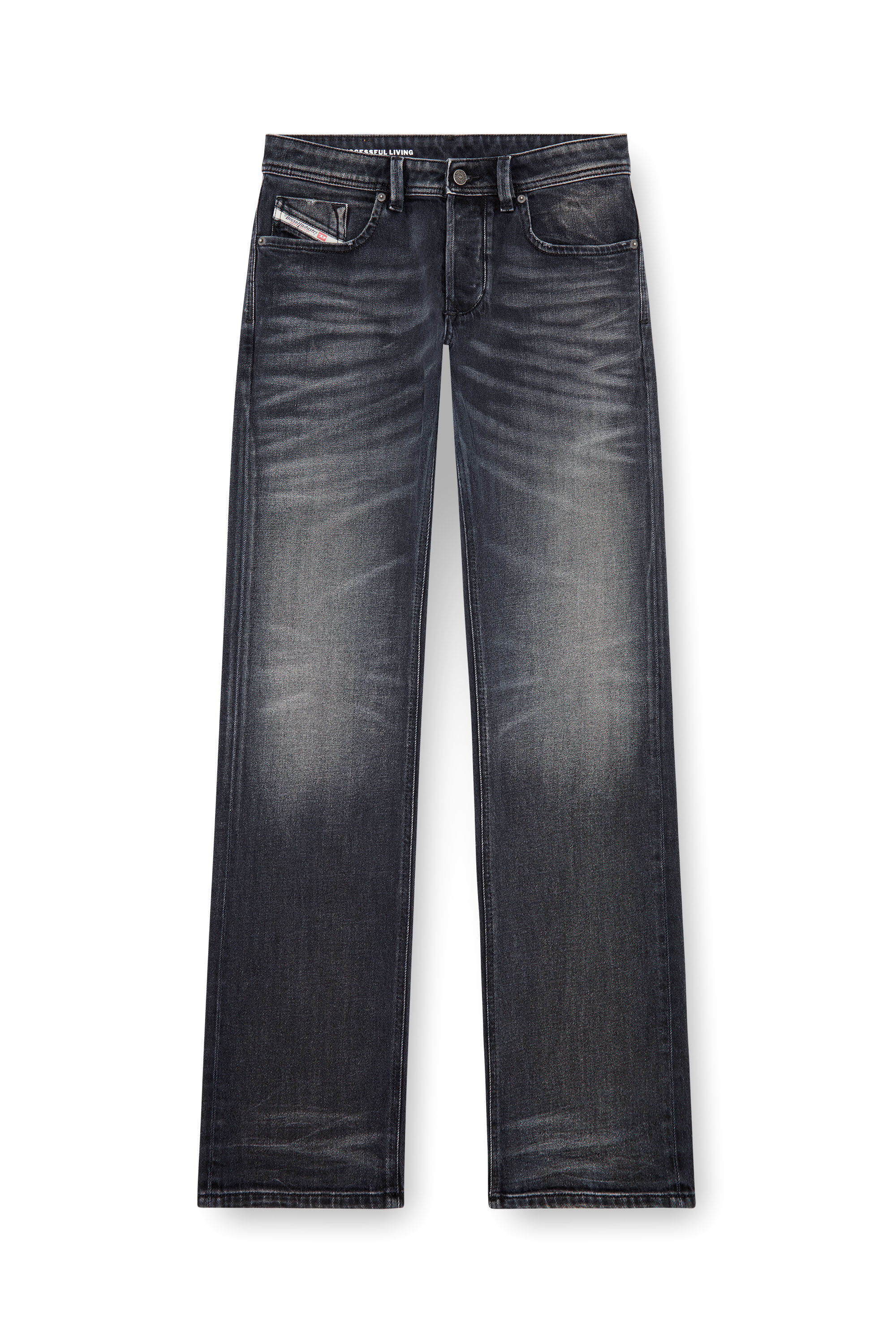 Diesel - Man's Regular Jeans 1985 Larkee 09J65, Black/Dark grey - 2