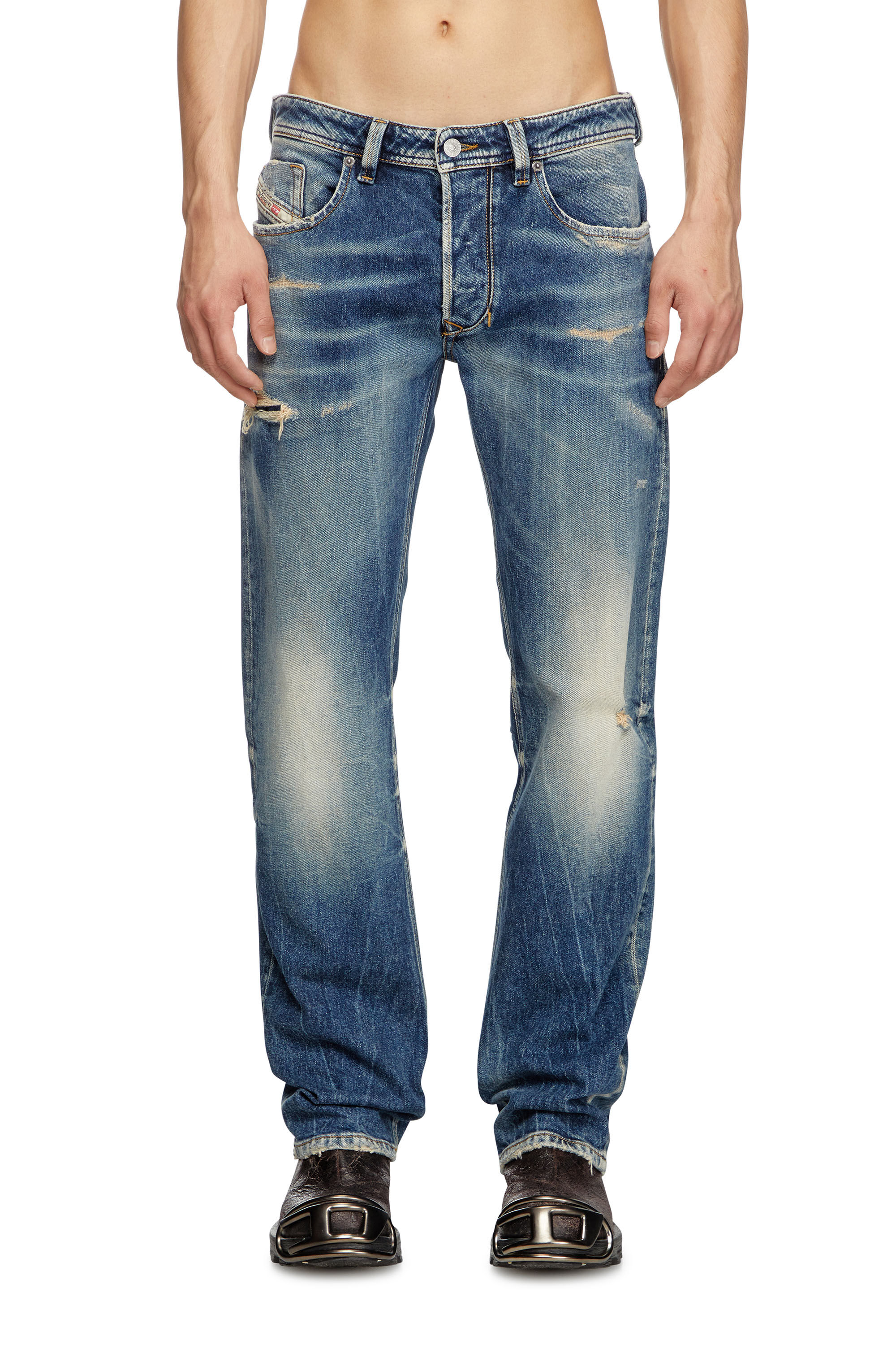 Men's Regular Jeans | Dark Blue | Diesel 1985 Larkee