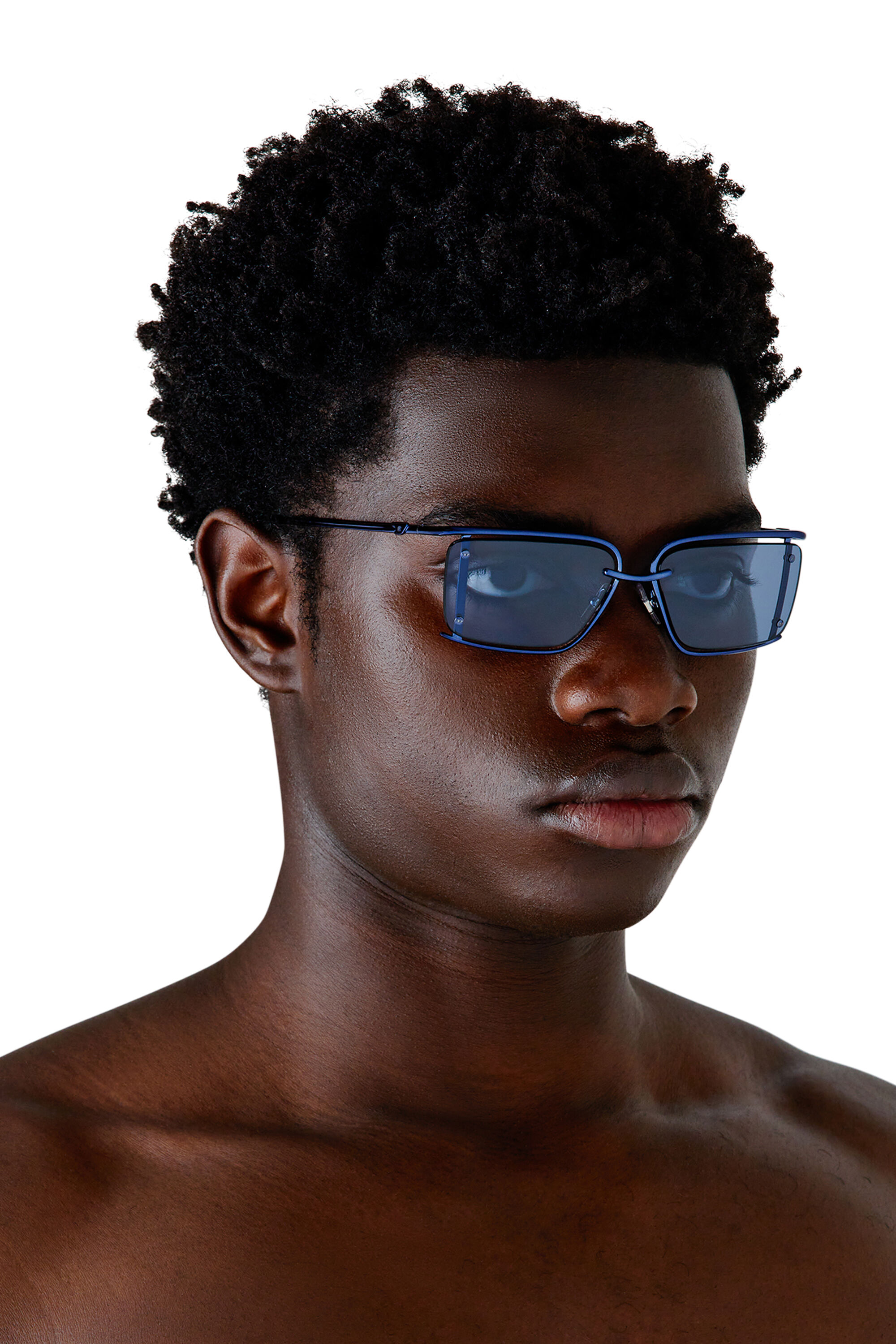 Women's Rectangle sunglasses | Blue | Diesel