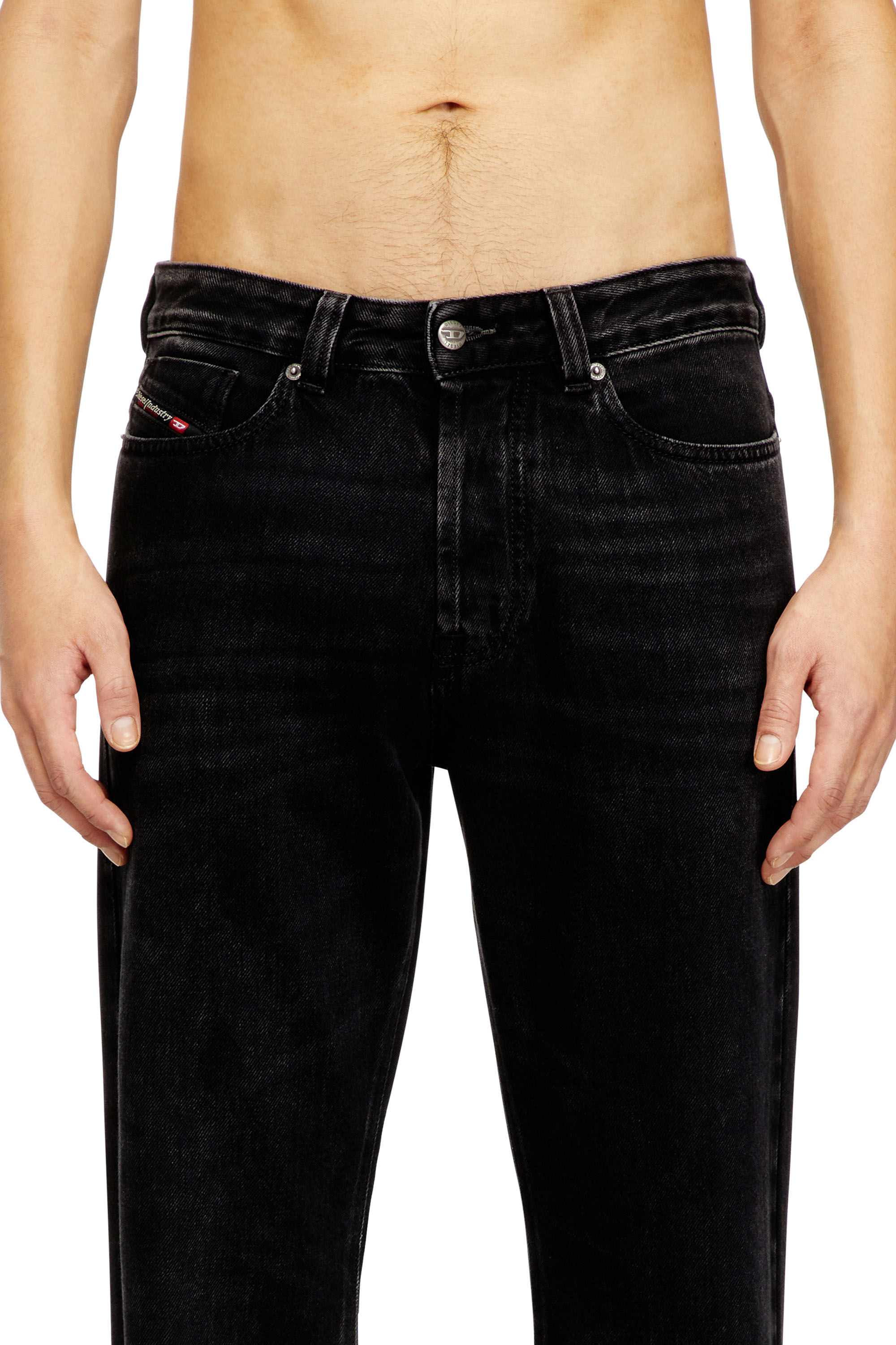 Diesel - Man's Relaxed Jeans 1980 D-Eeper 09P09, Black/Dark grey - 5