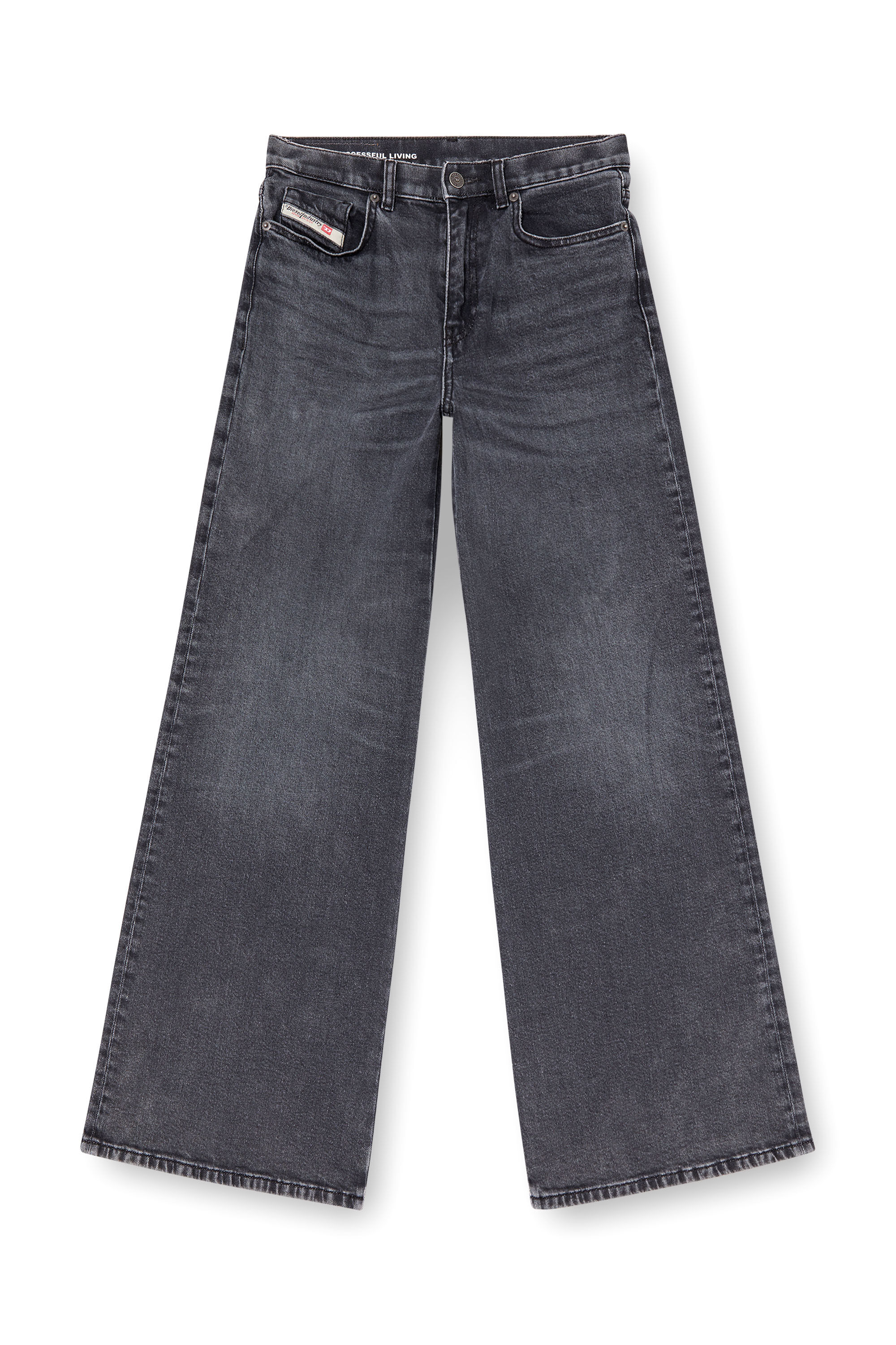 Diesel - Woman's Flare Jeans 1978 D-Akemi 0CLBG, Black/Dark grey - 2