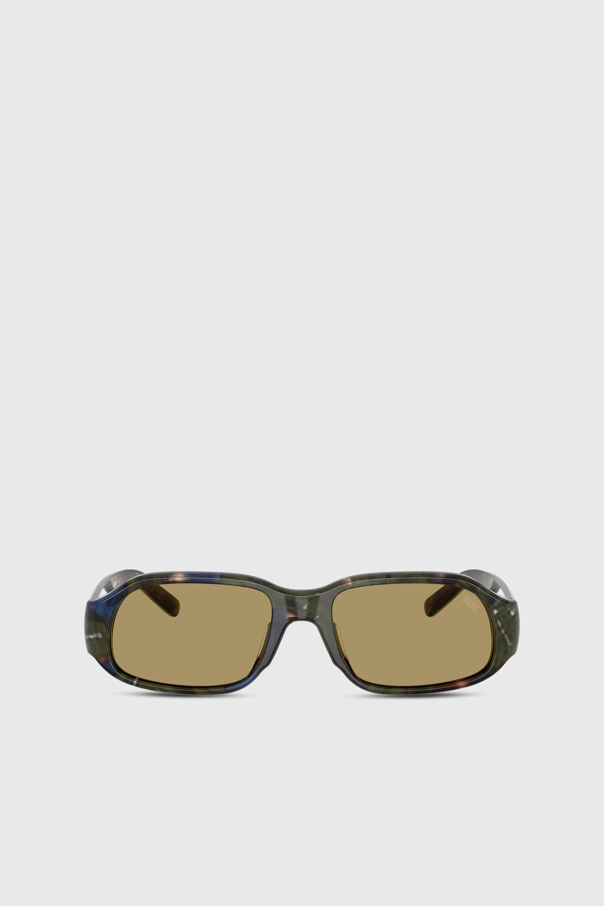 Diesel - 0DL2009U, Unisex's Rectangle sunglasses in Green/Brown - 1