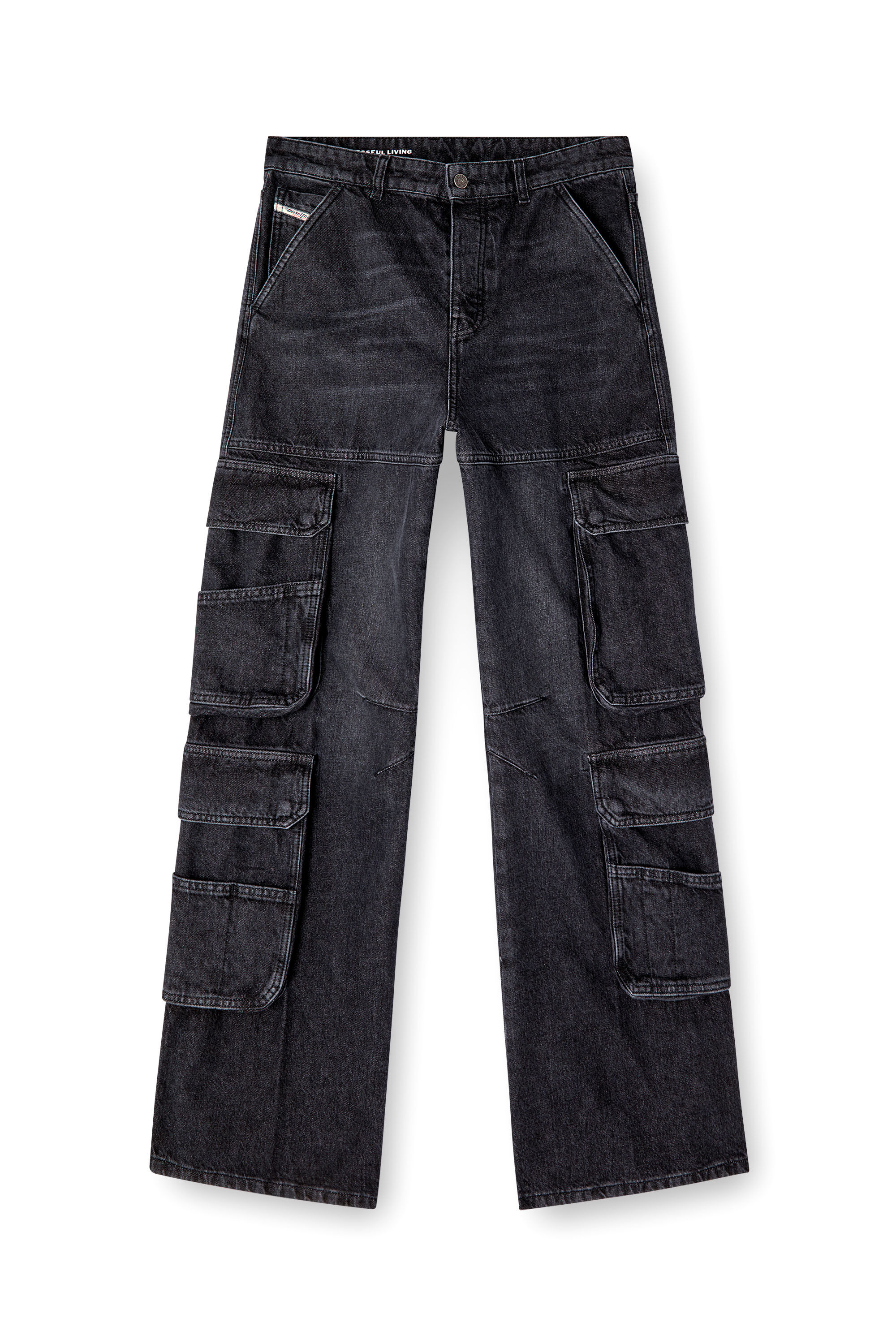 最高 Jeans, cargo 90's waist, Low Women: D-Sire 1996 Black Diesel | パンツ