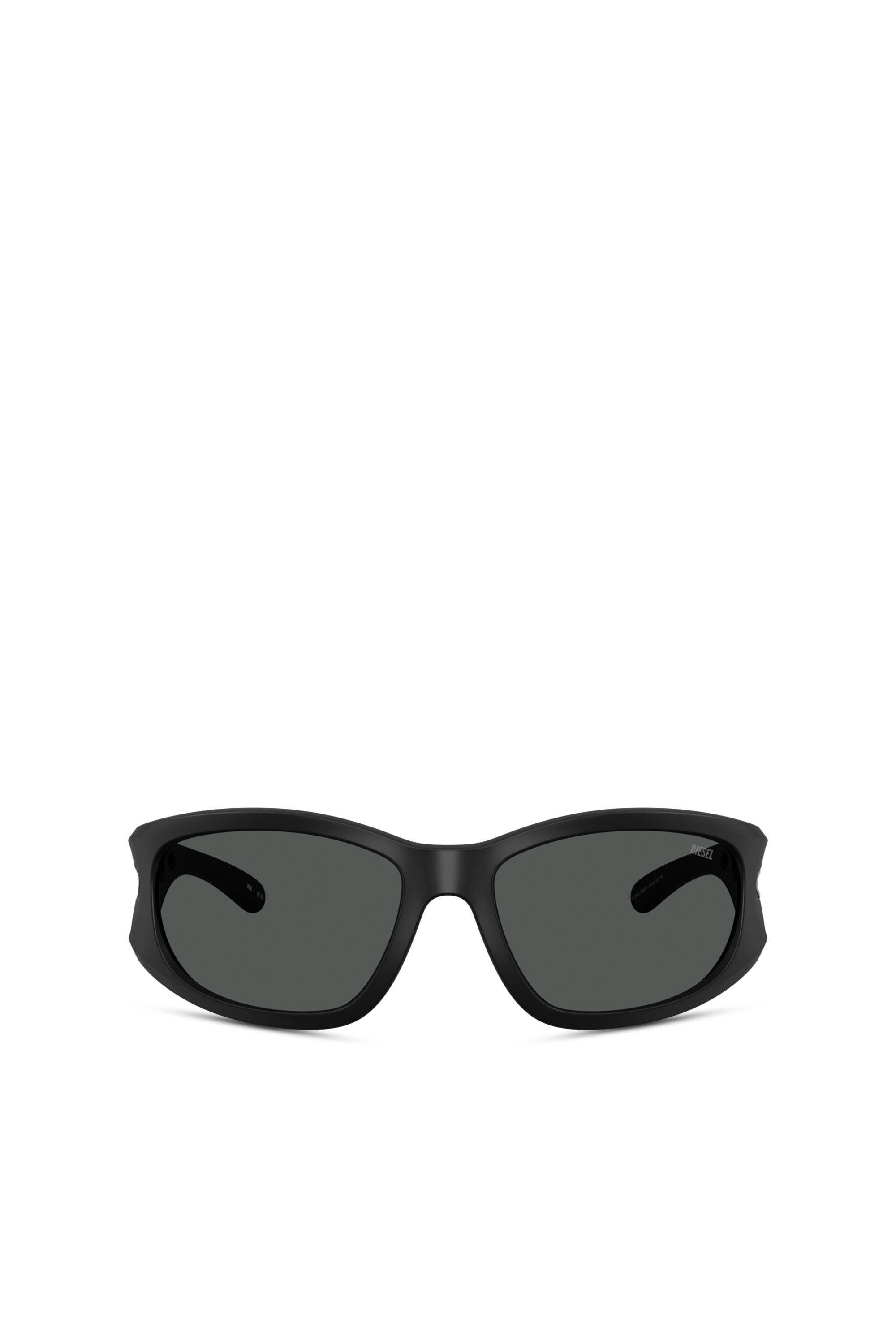 Diesel - 0DL3012U, Unisex's Rectangle sunglasses in Black - 1