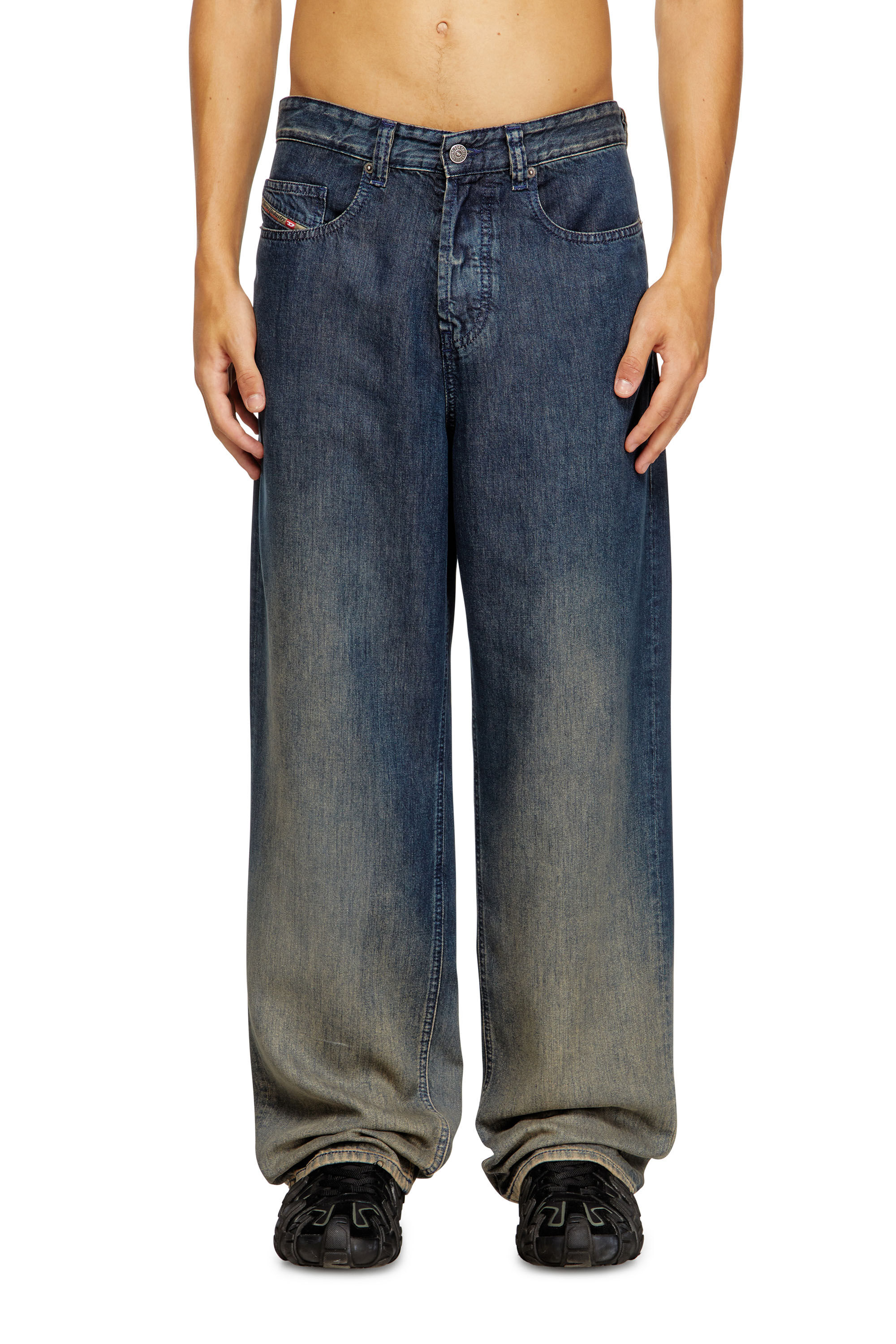 Diesel - Man's Relaxed Jeans 2001 D-Macro 068TD, Dark Blue - 3