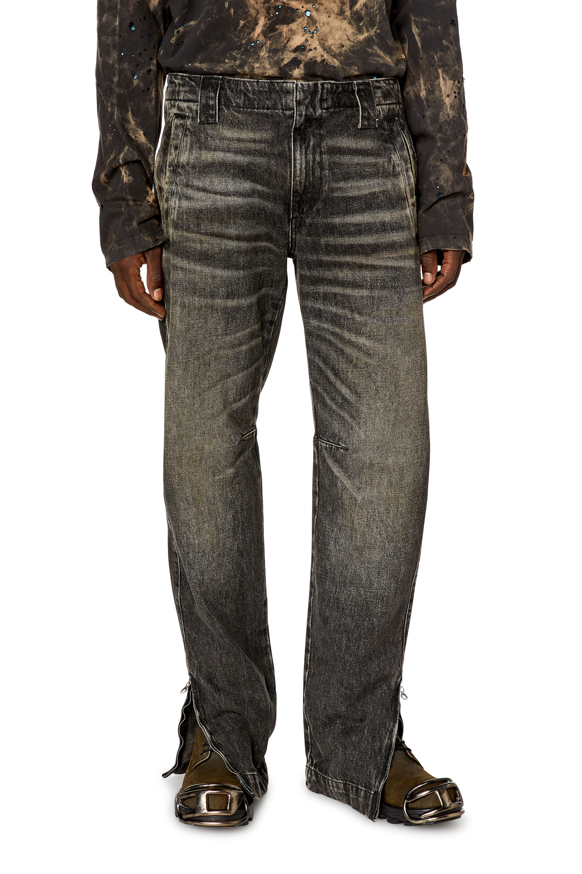 Diesel - Straight Jeans D-Gene 0GHAA, Black/Dark grey - Image 3