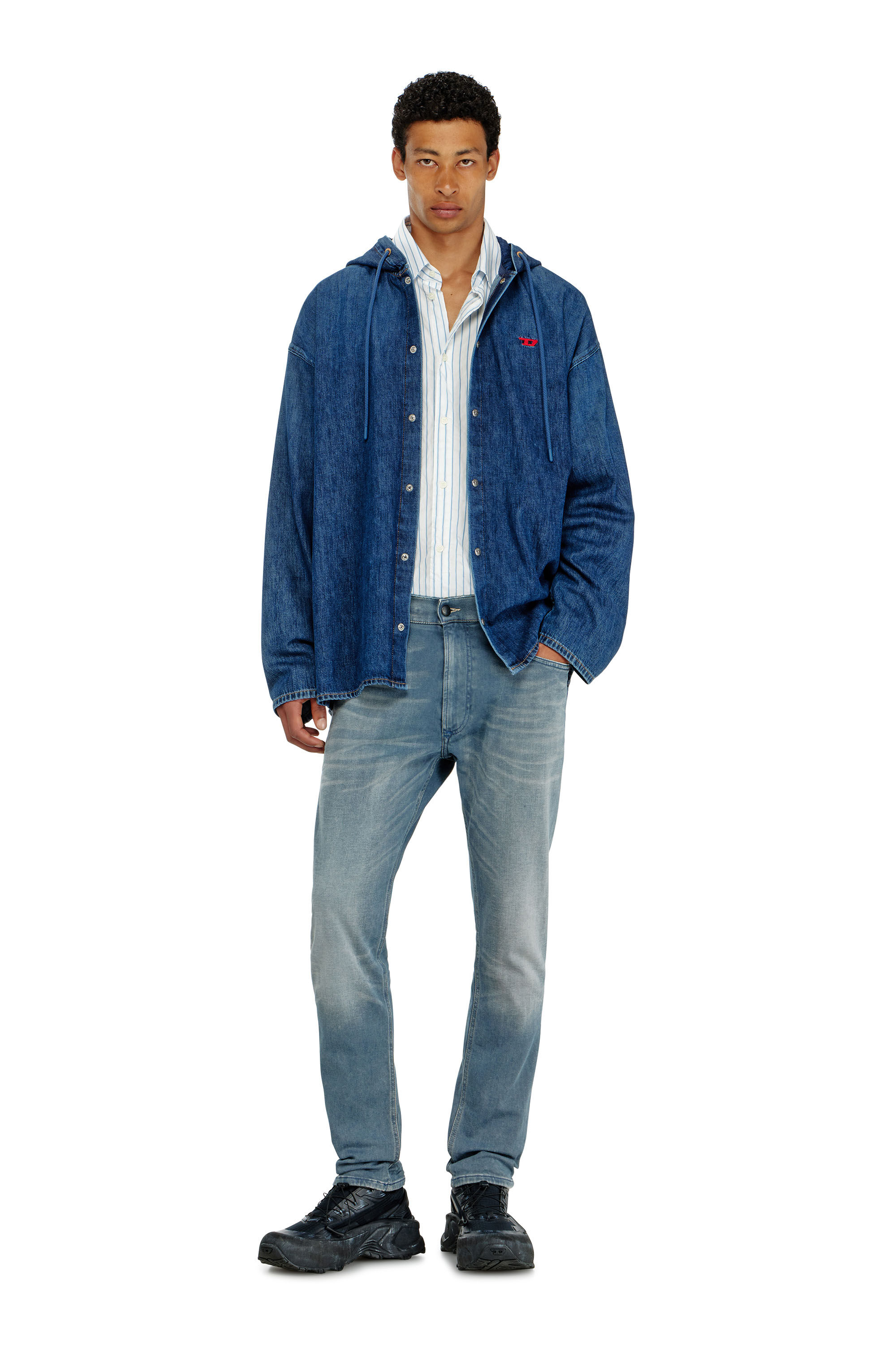 Diesel - Man's Regular 2032 D-Krooley-BW Joggjeans&reg; 09P91, Light Blue - 1