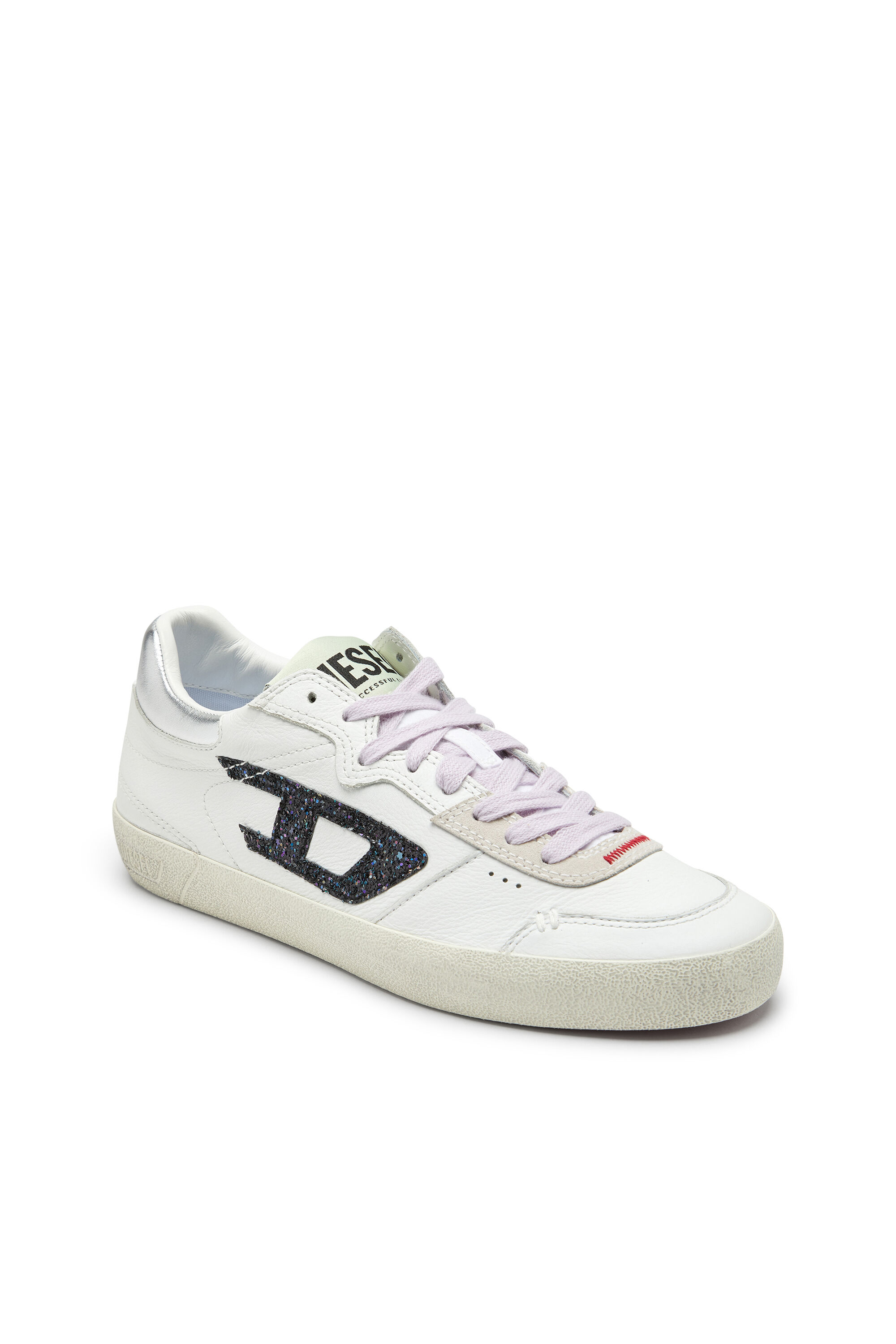 Diesel 6 cm Leather H-SCIROCCO Sneakers with Wedge women