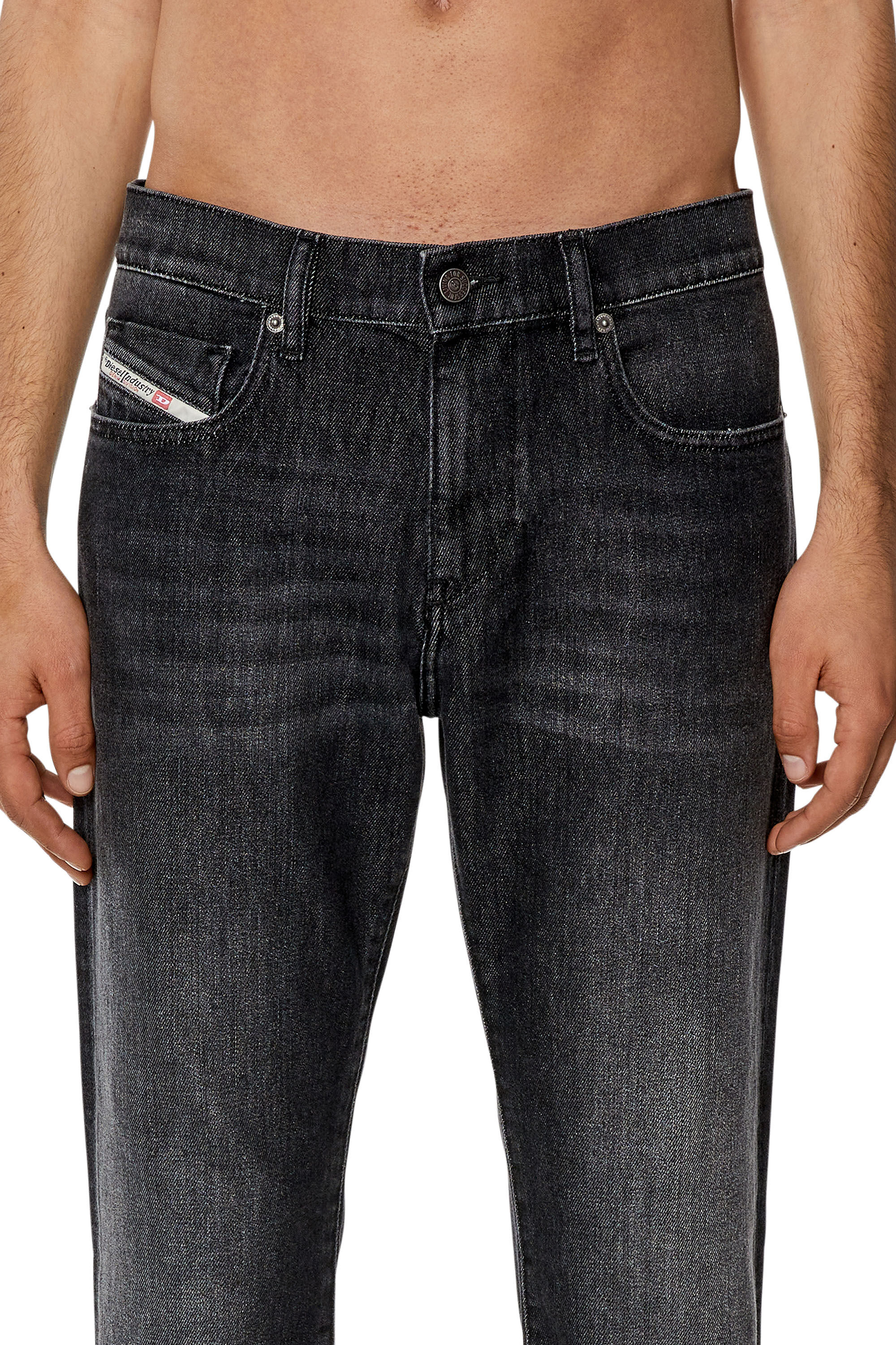 Diesel - Slim Jeans 2019 D-Strukt 09F75, Black/Dark grey - Image 5