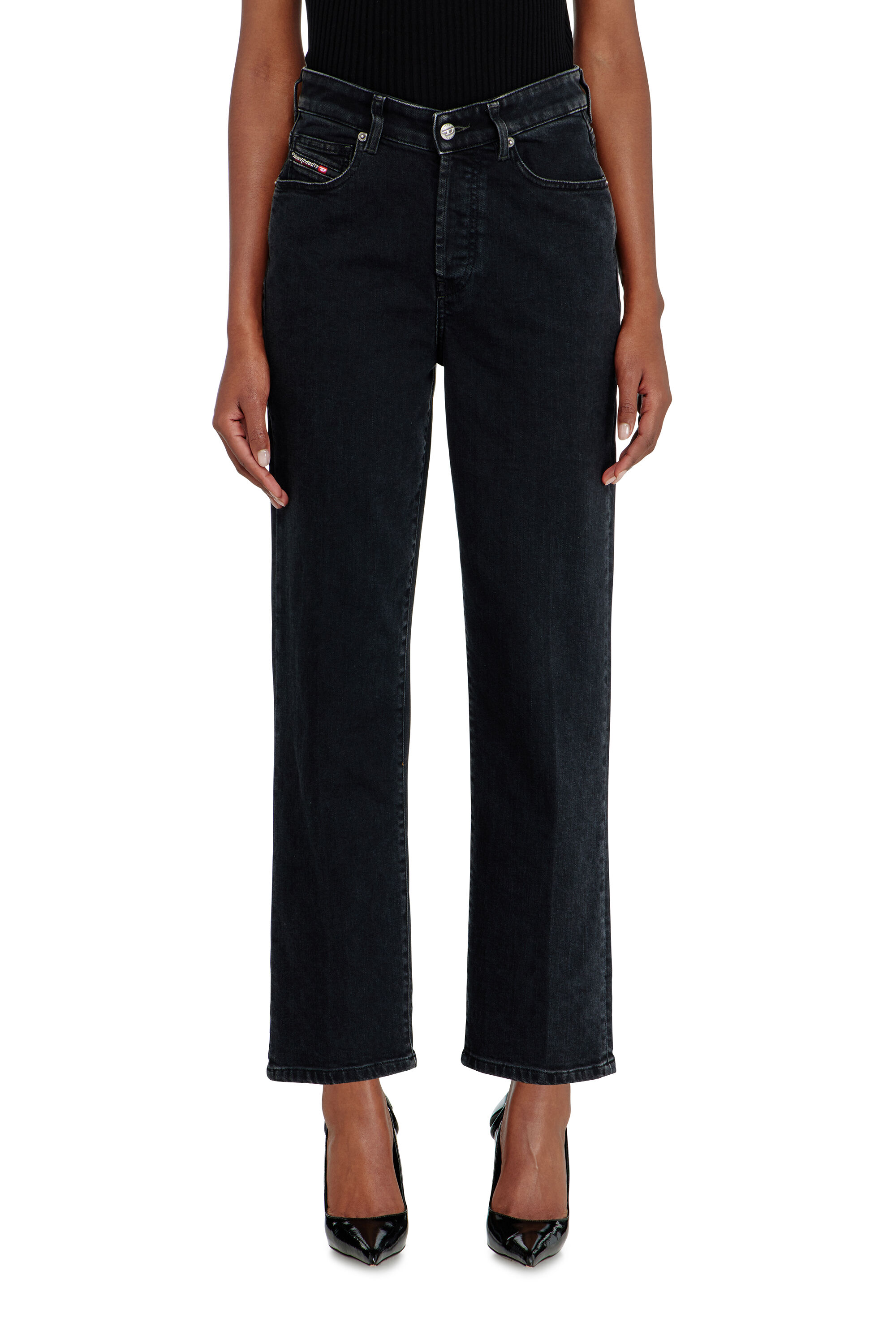 Diesel - Woman's Regular Jeans 1981 D-Went 09N89, Black/Dark grey - 4