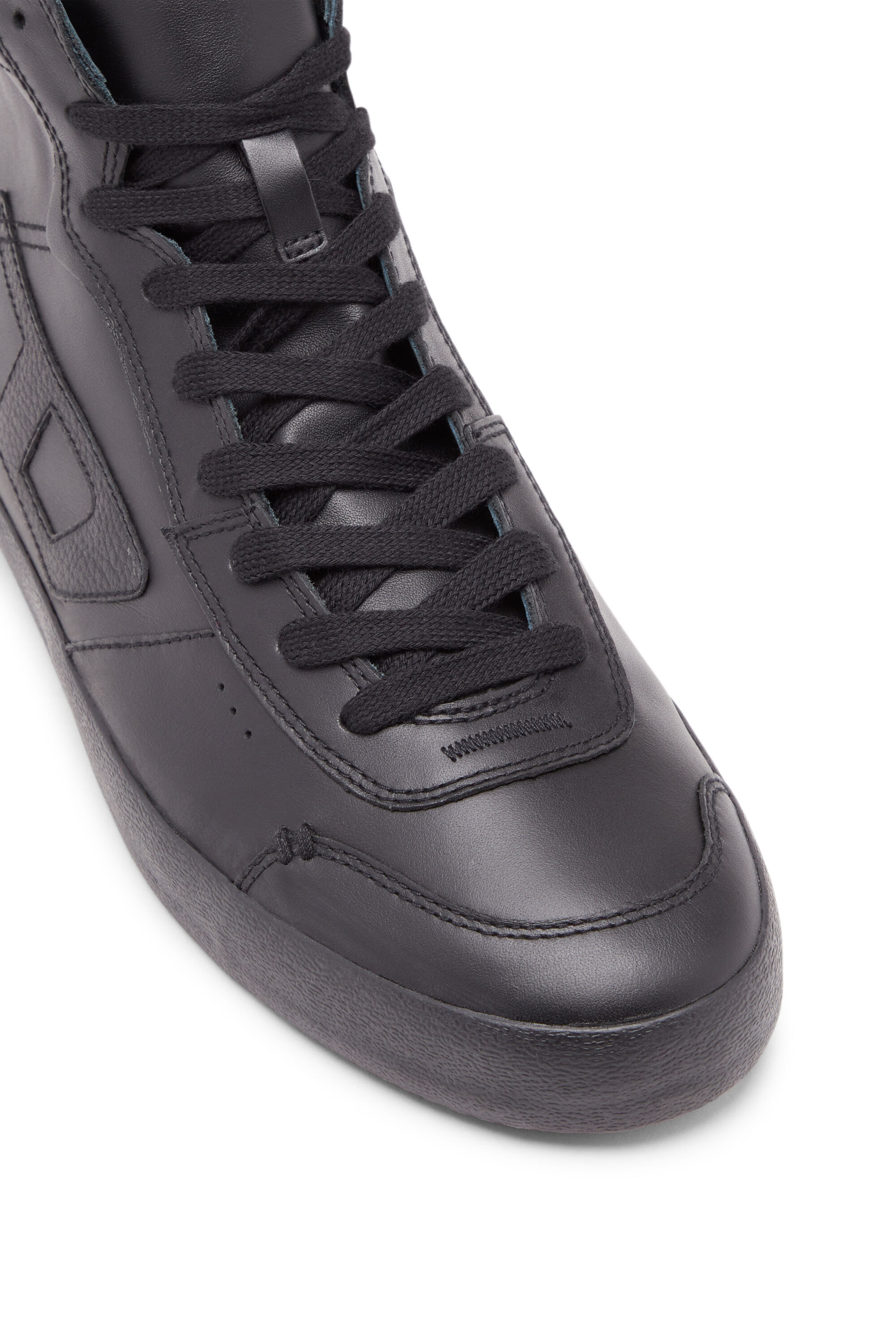 Diesel black high top sneakers clearance