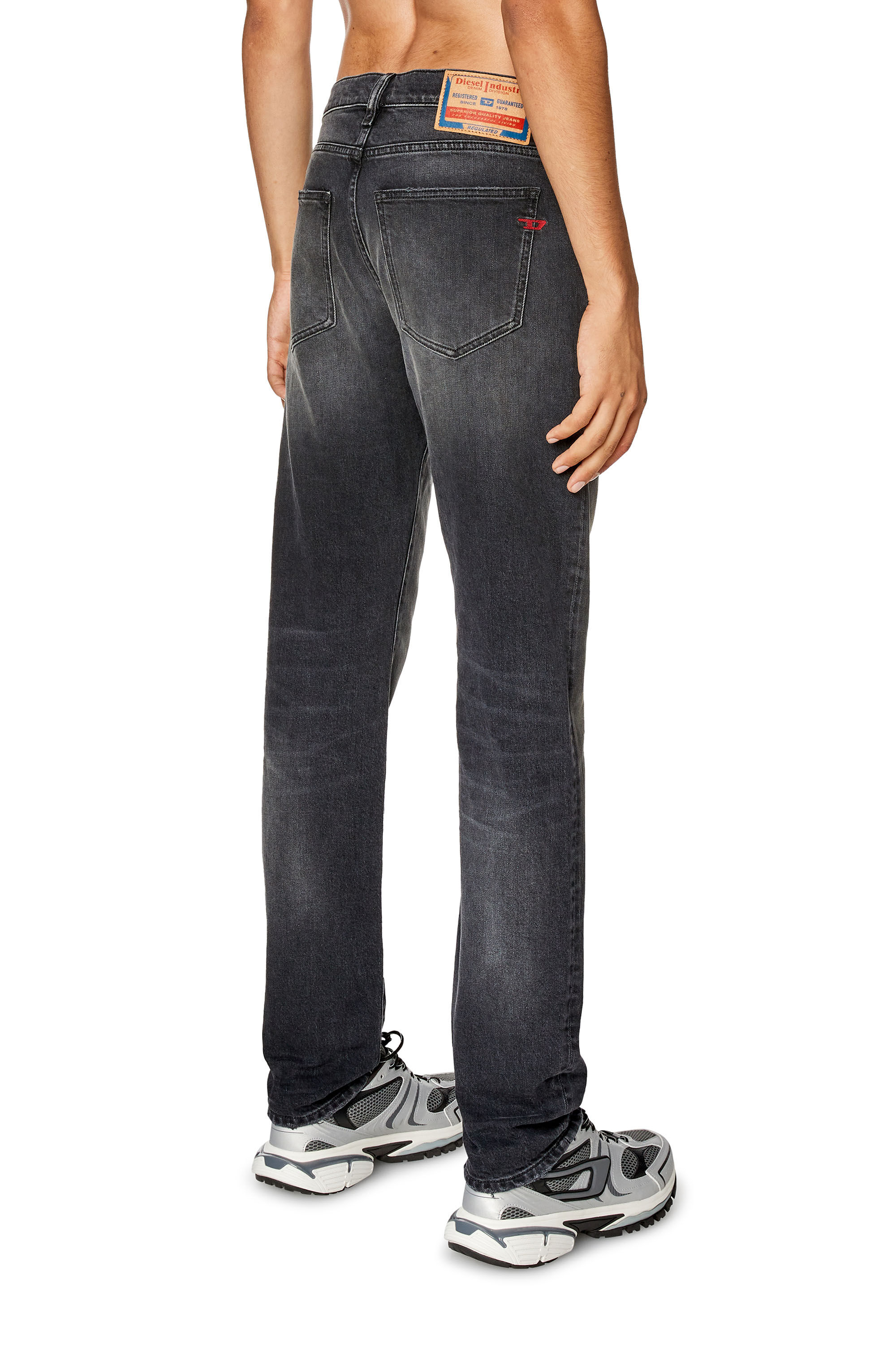Diesel - Slim Jeans 2019 D-Strukt 09G20, Black/Dark grey - Image 4