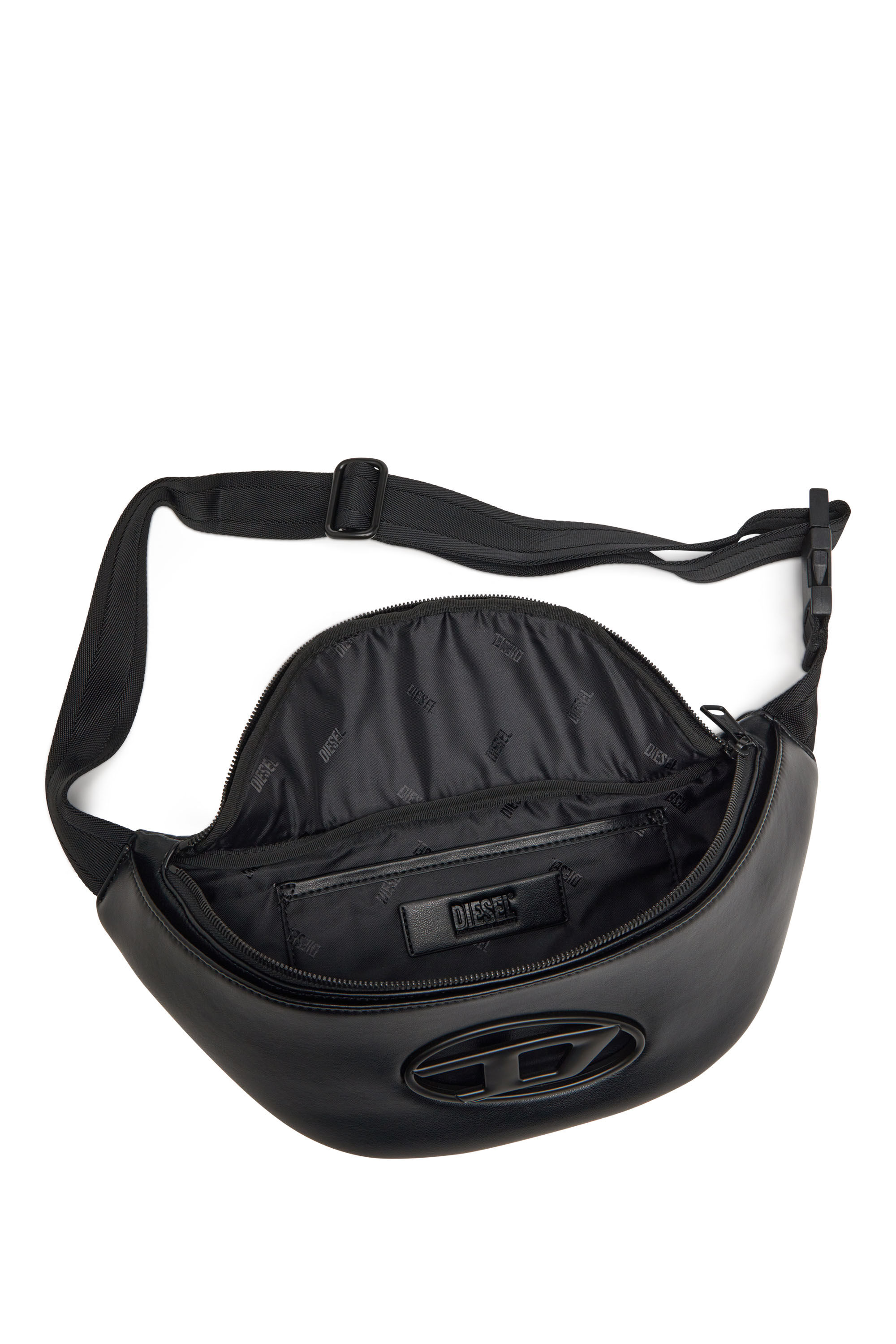 Men's Belt bag in PU and neoprene | Black | Diesel