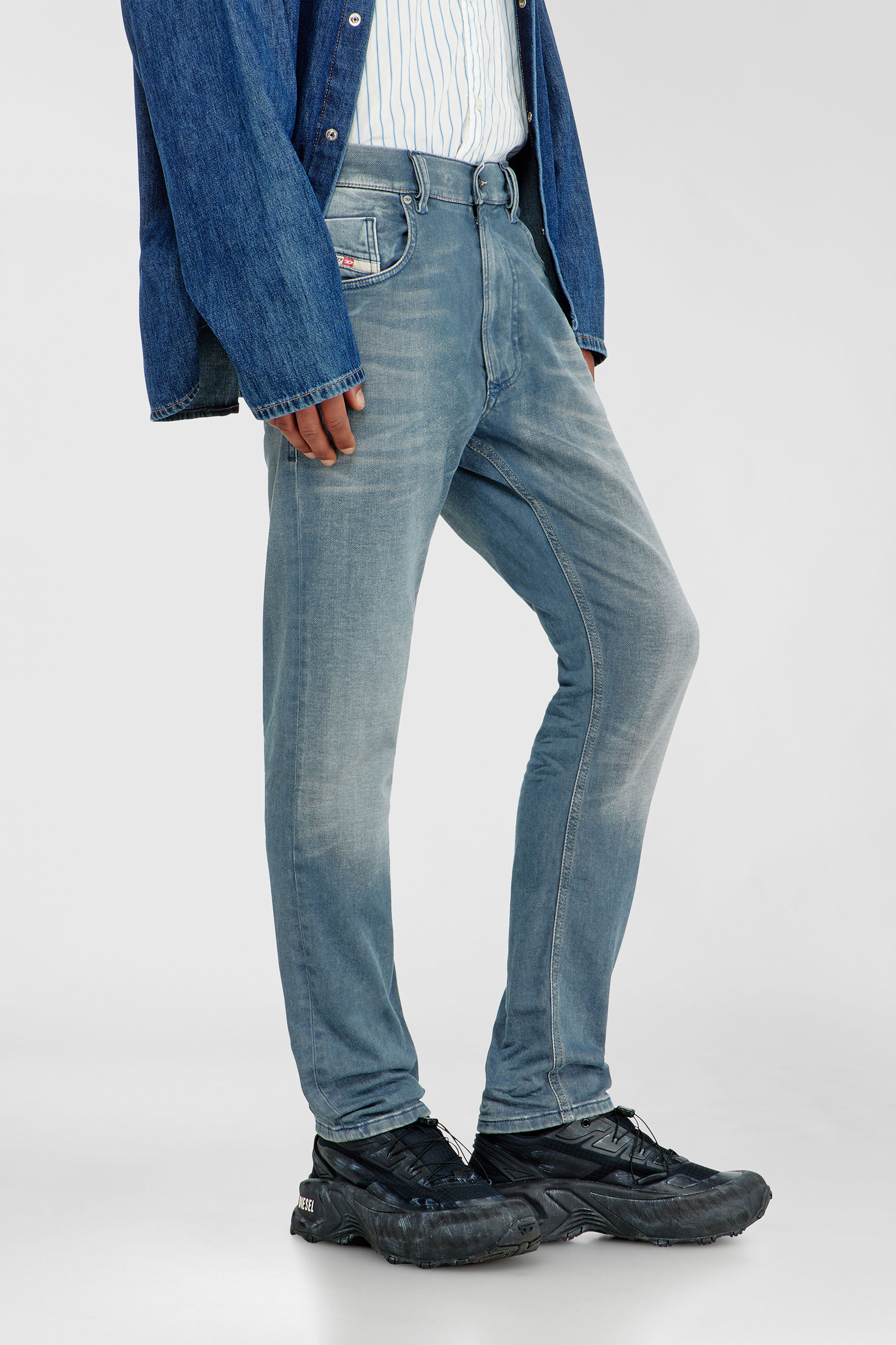 Diesel - Man's Regular 2032 D-Krooley-BW Joggjeans&reg; 09P91, Light Blue - 5