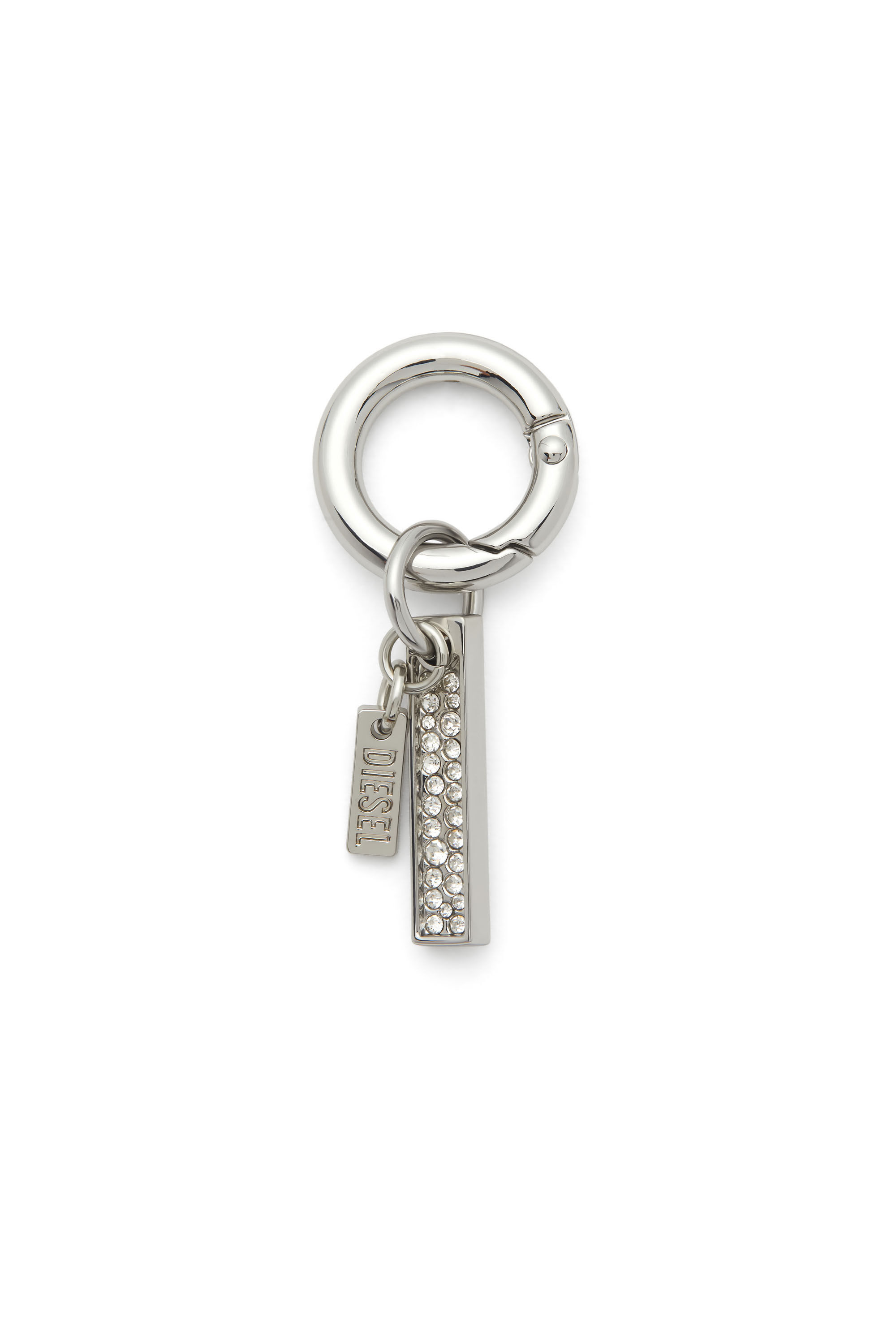 Diesel - CHARM-I, Unisex's Charm with rhinestone pendant in Silver - 1