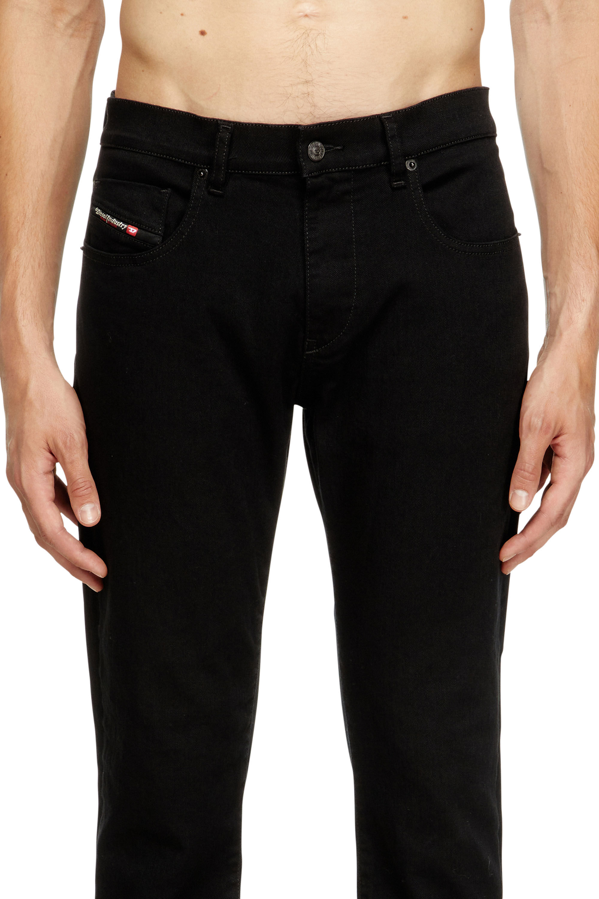Diesel - Man's Slim Jeans 2019 D-Strukt 069YP, Black/Dark grey - 5