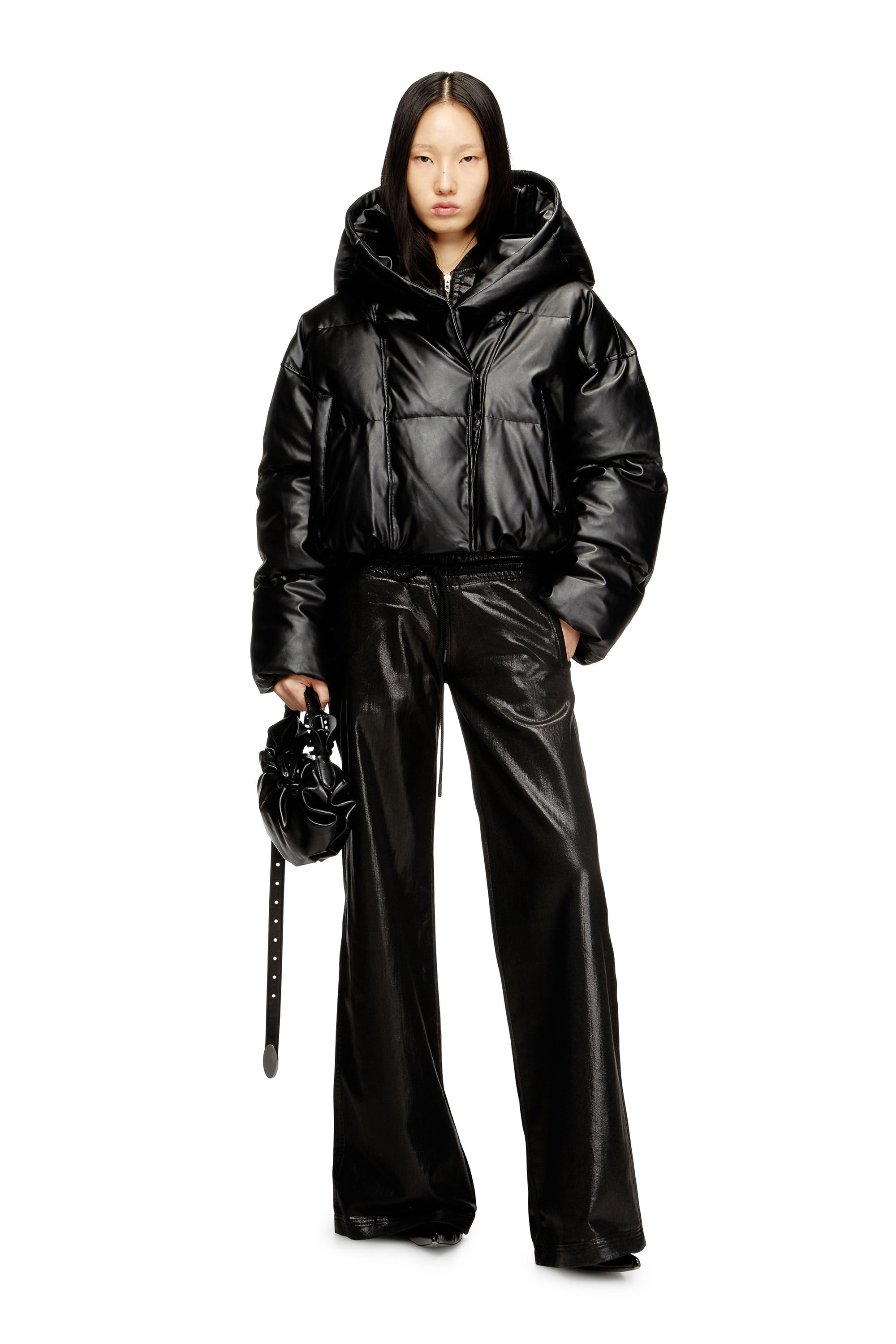 Diesel - GRAB-D HOBO S, Woman's Grab-D-Hobo bag in Black - 1