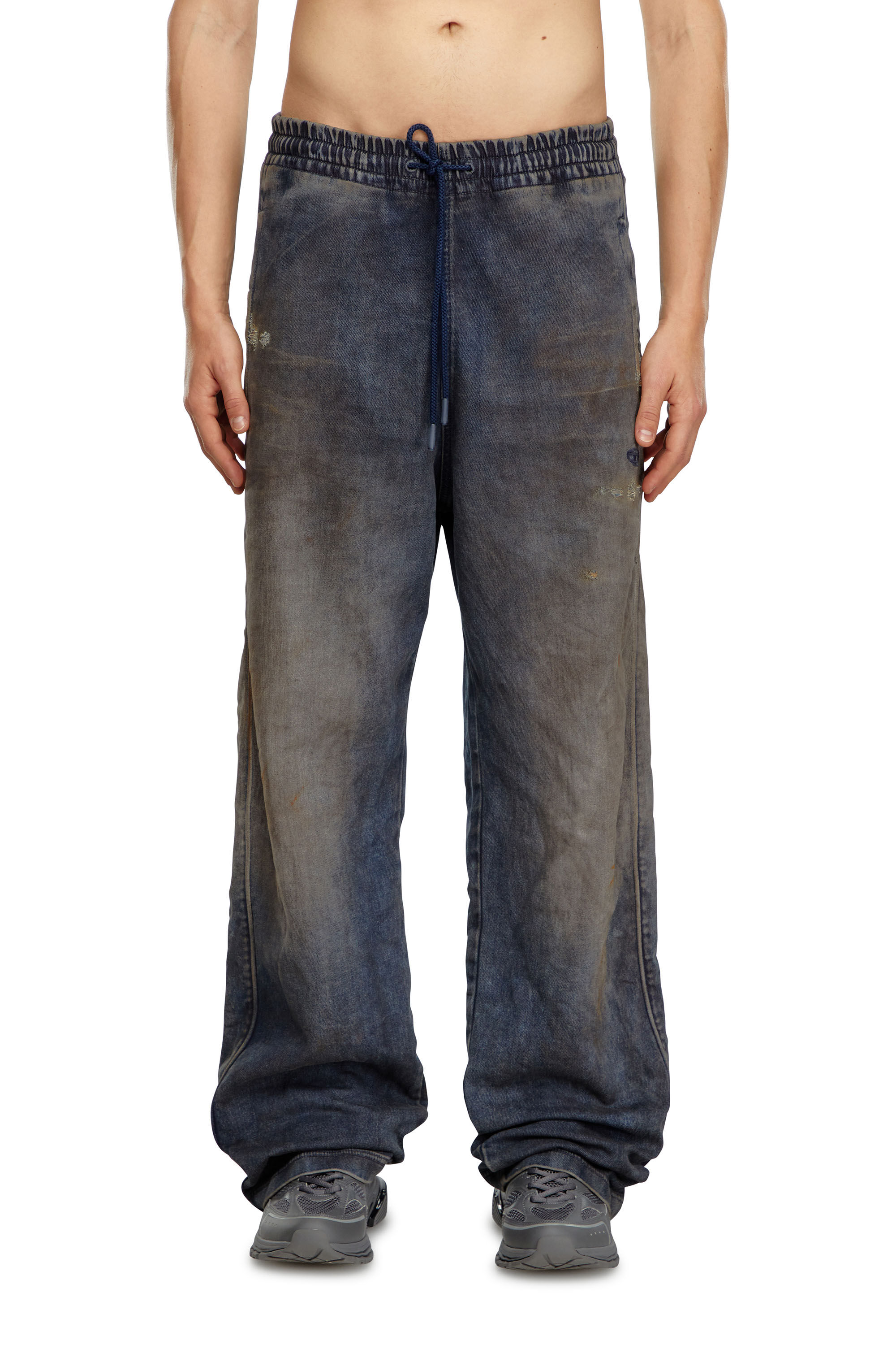 Diesel - Man Straight D-Martians Track Denim 068LV, Dark Blue - Image 3