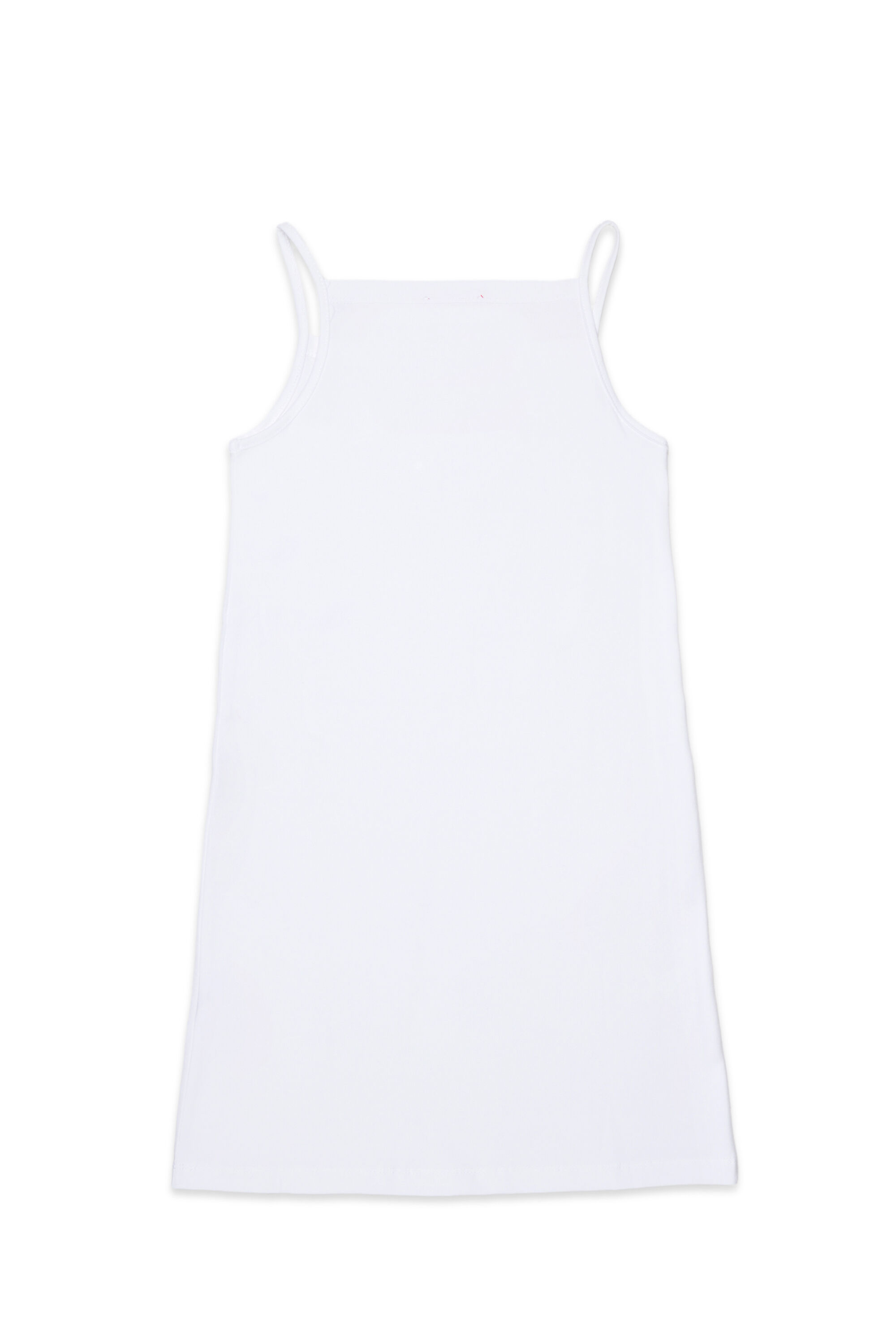 Diesel - DKIPPY, Woman's Cotton tank dress with embroidery in White - 2