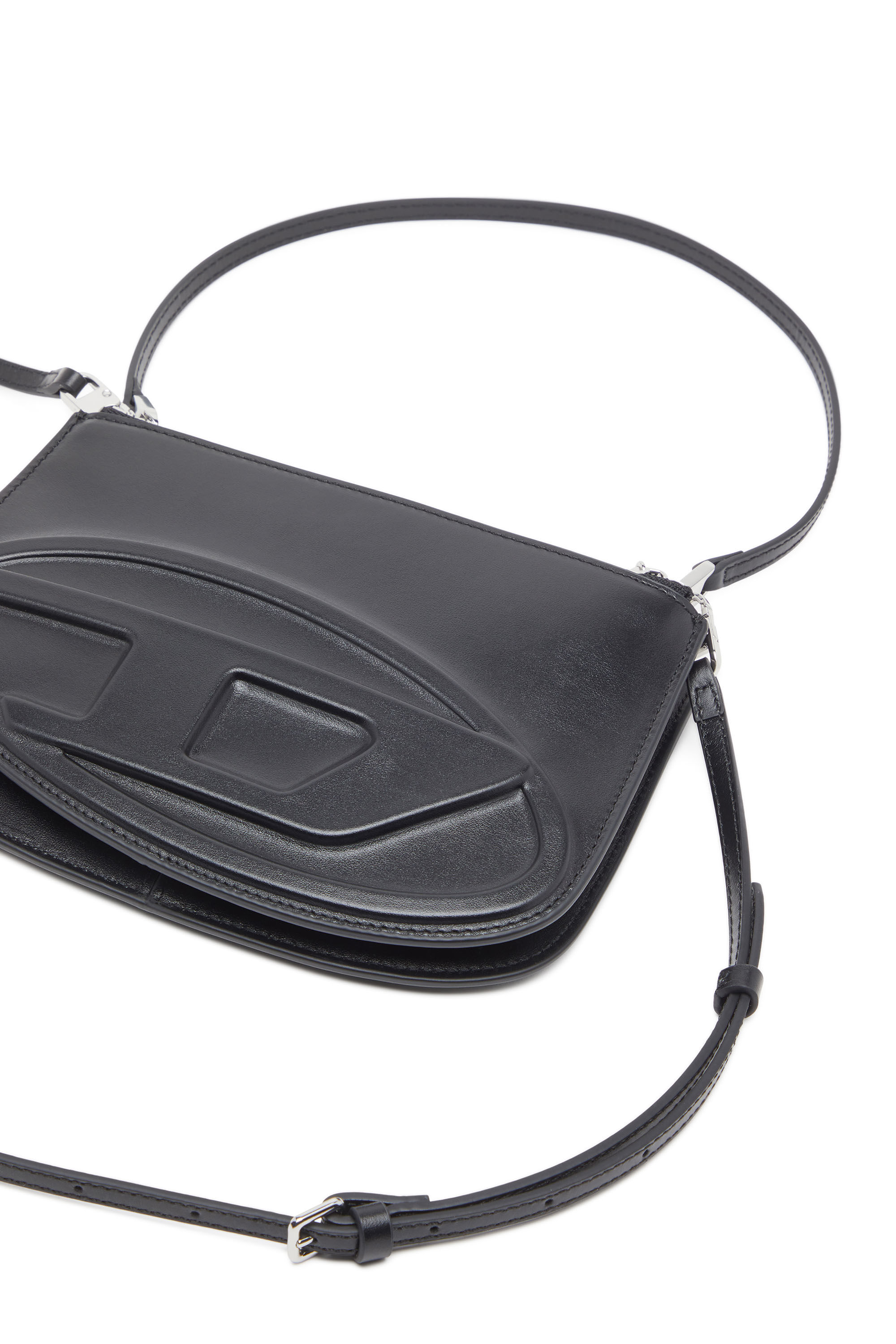 Diesel - 1DR TWIN, Woman's 1DR Twin-Double-pouch shoulder bag in printed leather in Black - 2
