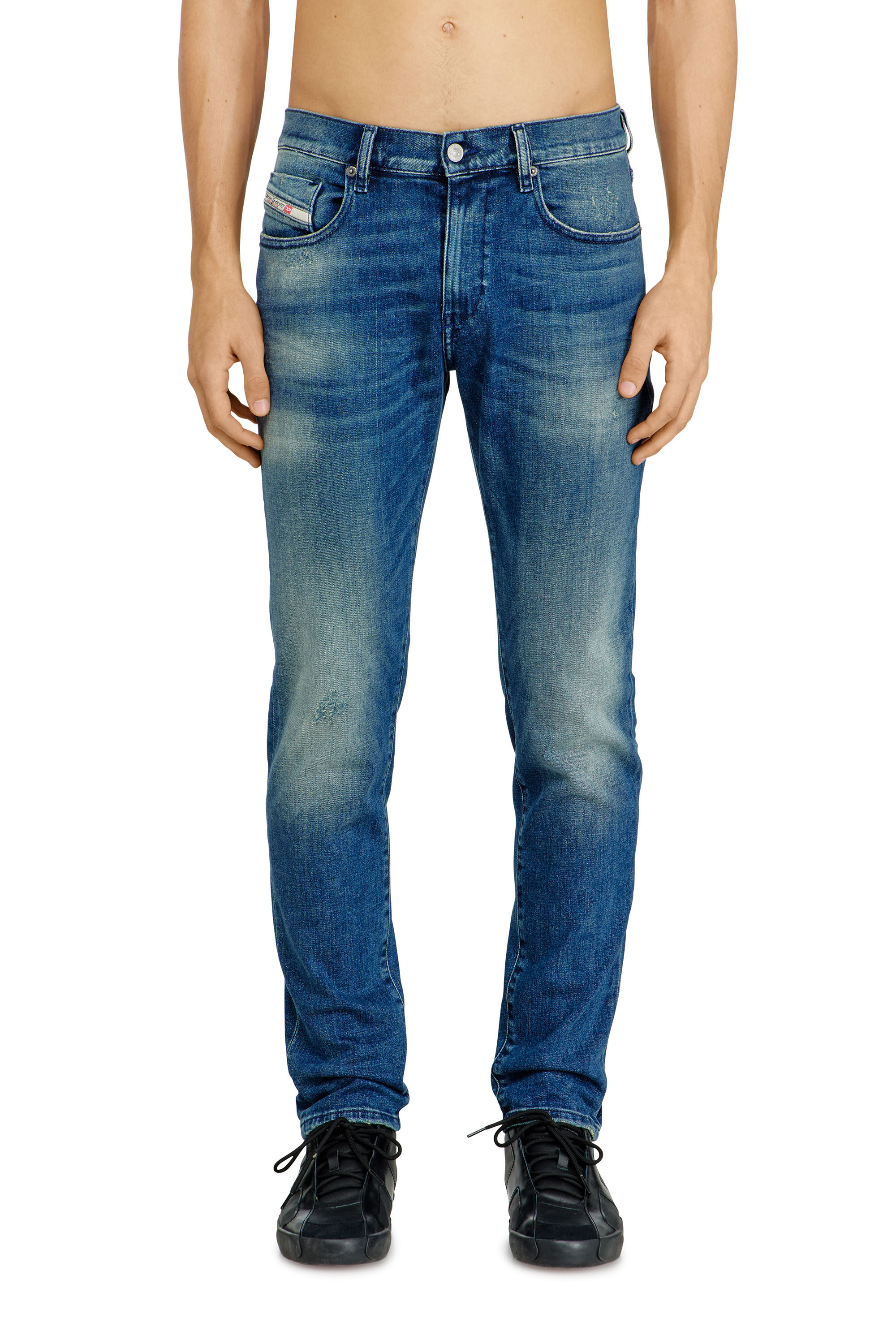 Diesel - Man's Slim Jeans 2019 D-Strukt 0ADBT, Medium blue - 3