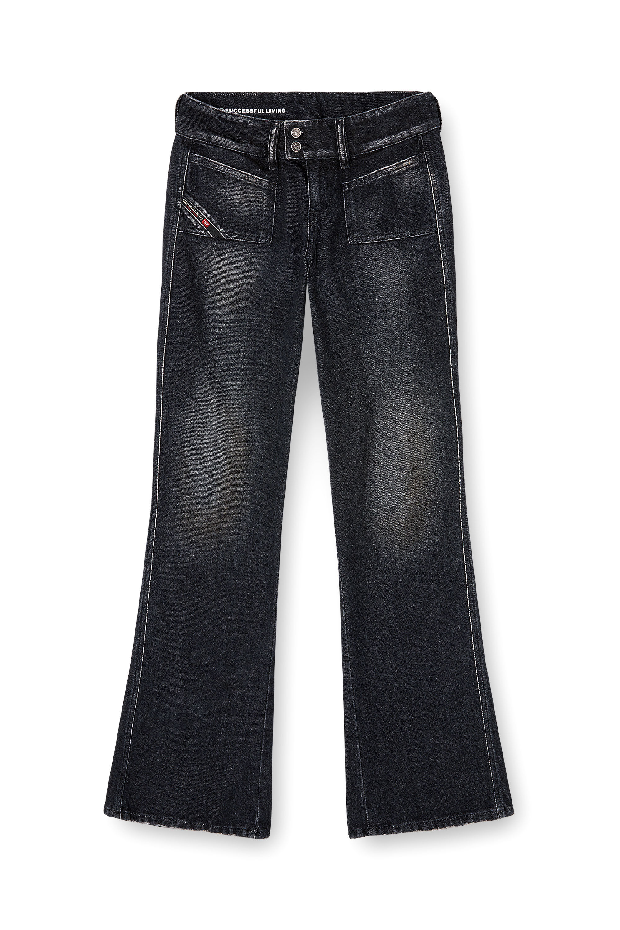 Diesel - Woman's Bootcut Jeans D-Hush 09N50, Black/Dark grey - 6