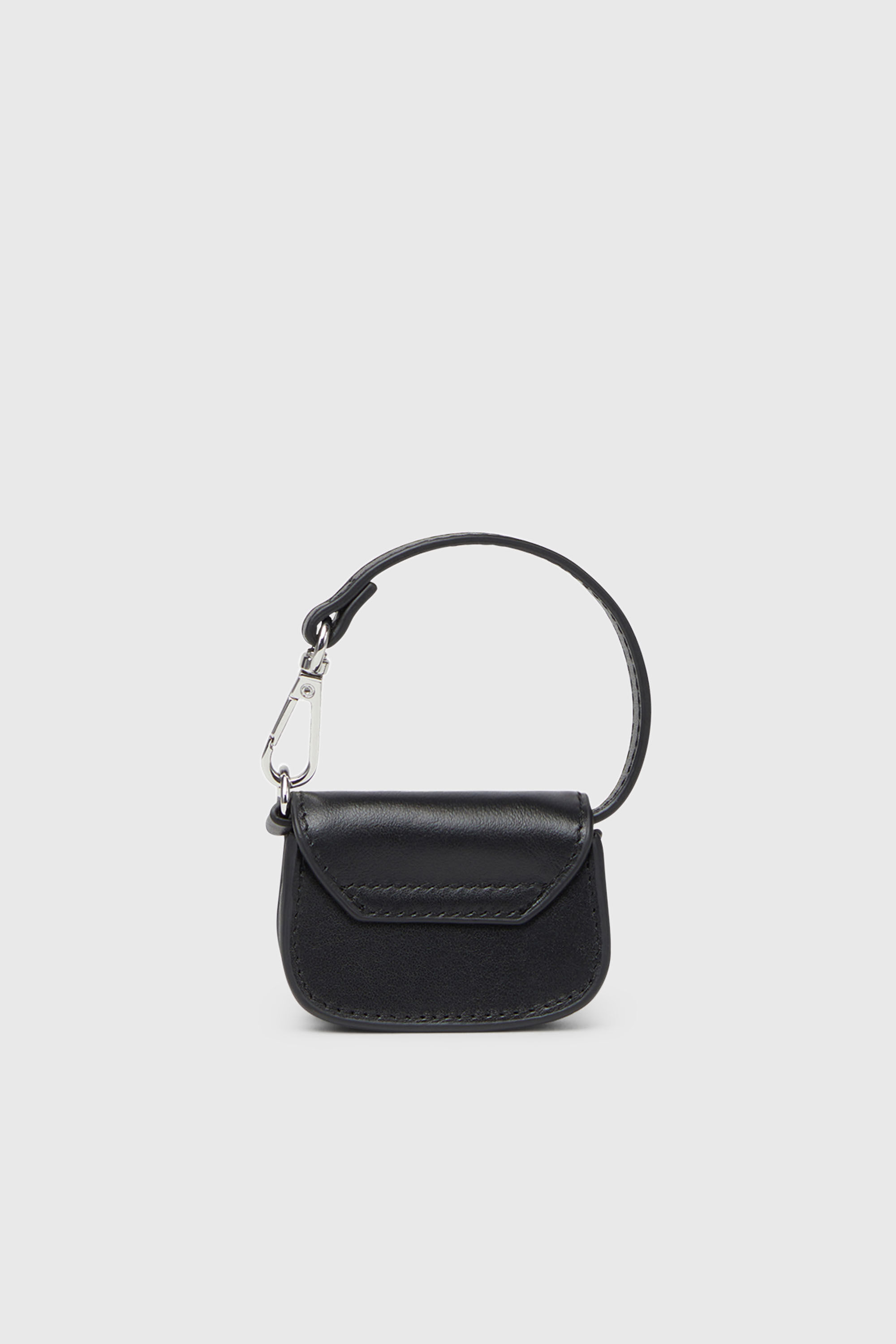 Diesel - 1DR MICRO, Woman's Leather bag charm in Black - 2