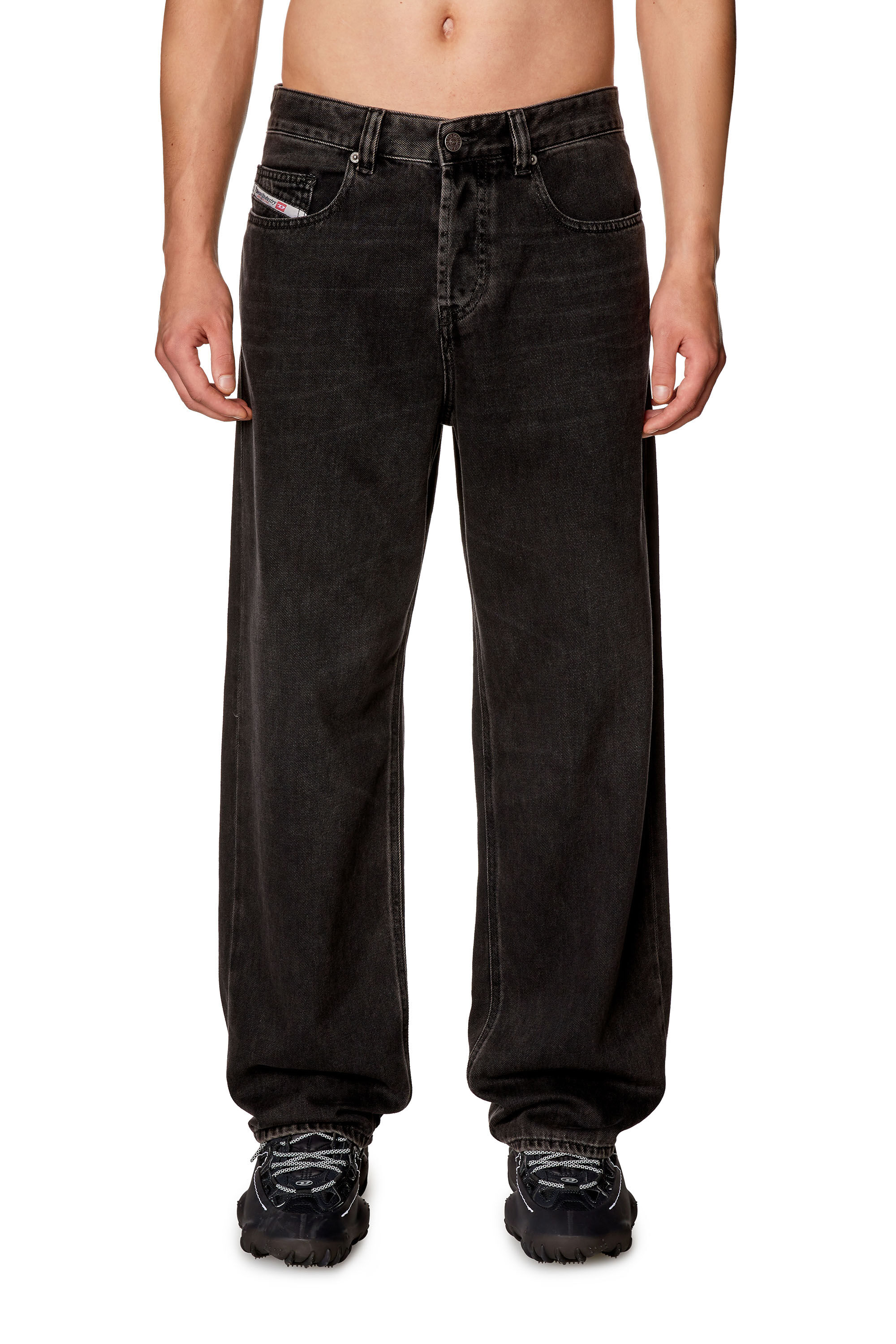 Diesel - Straight Jeans 2001 D-Macro 09I35, Black/Dark grey - Image 3