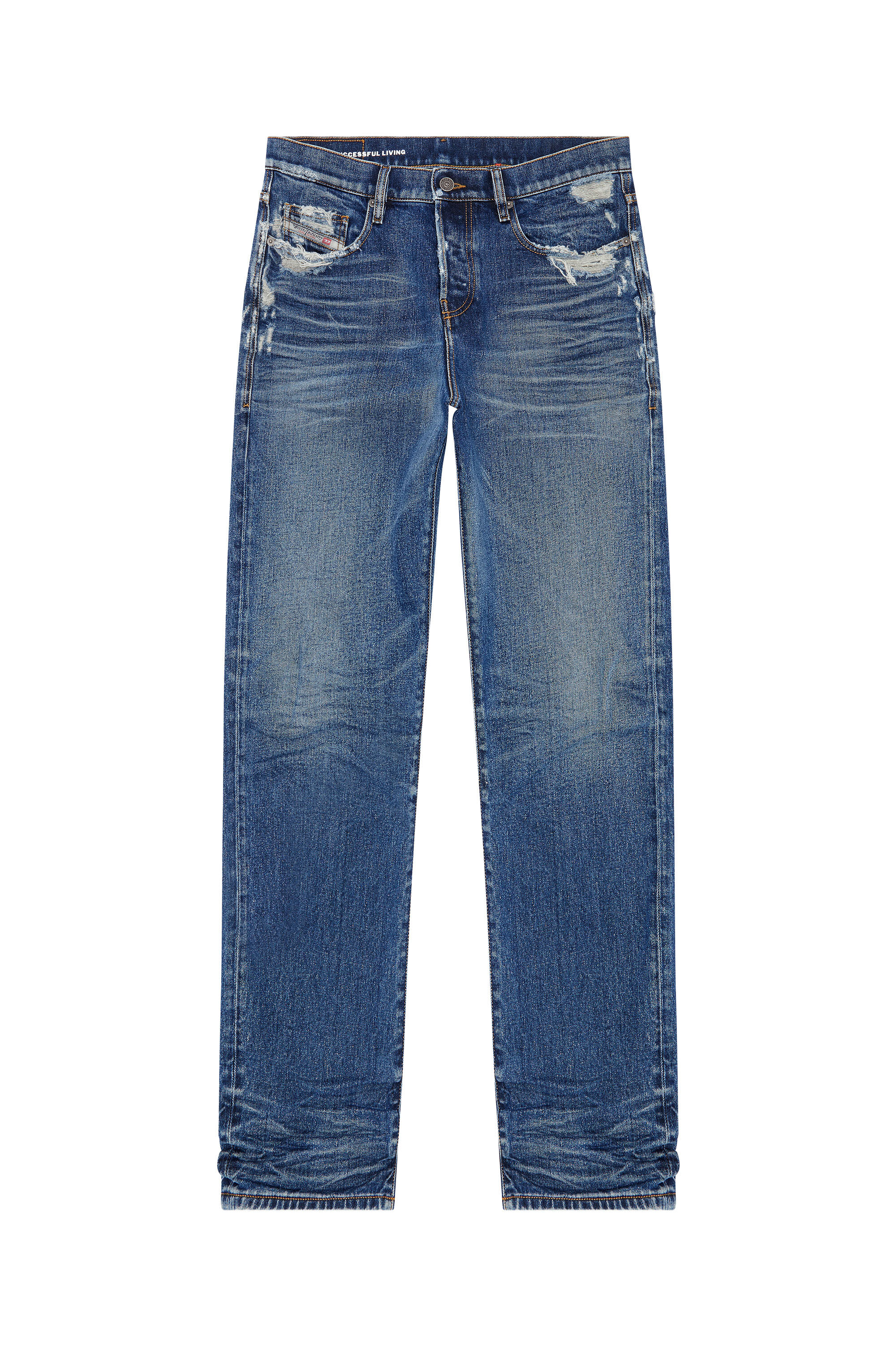Diesel - Straight Jeans 2020 D-Viker 007Q2, Medium blue - Image 2