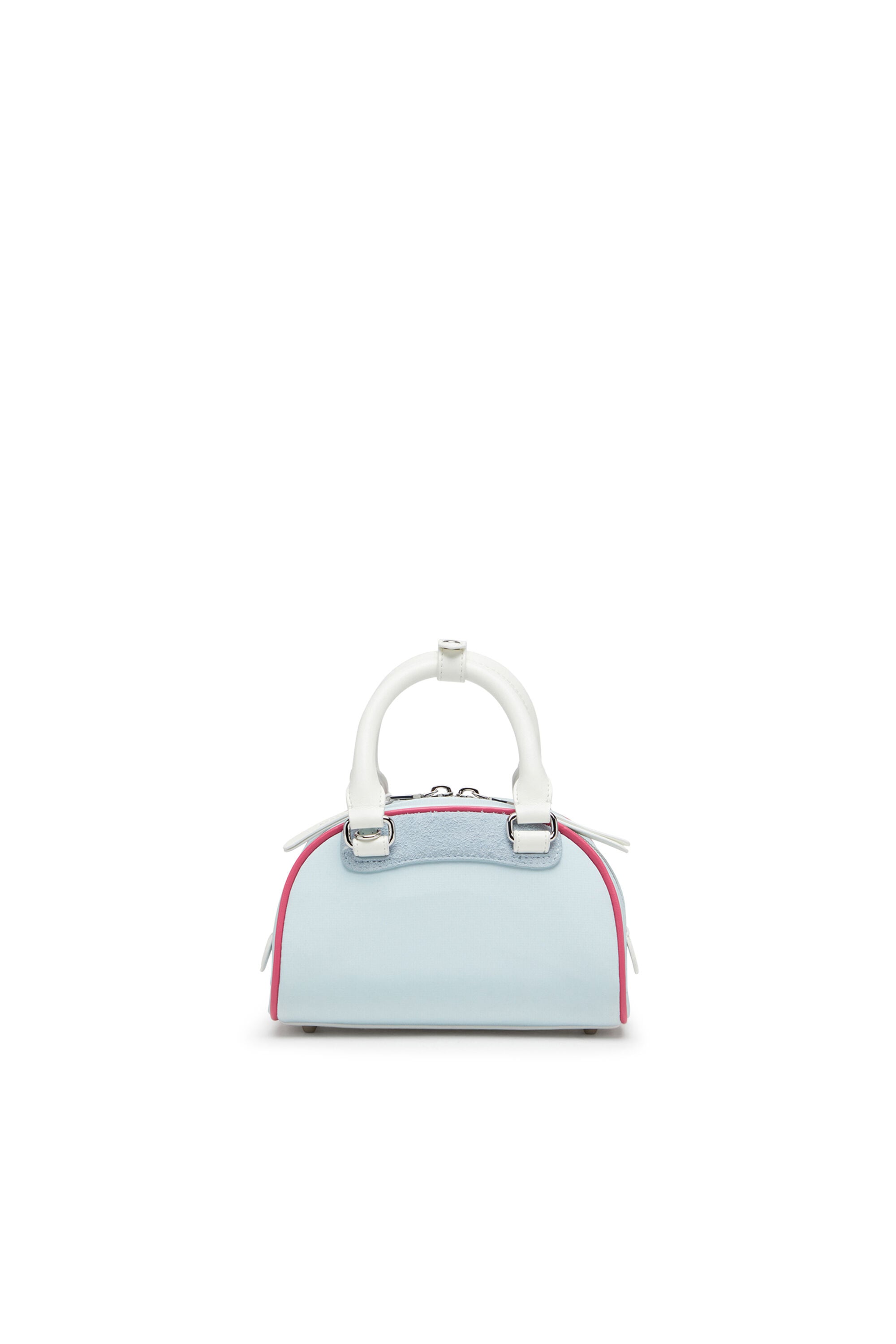 Diesel - 1DR DOME CROSSBODY, Woman's 1DR Dome-Colour-block small bowling bag in Light Blue - 3