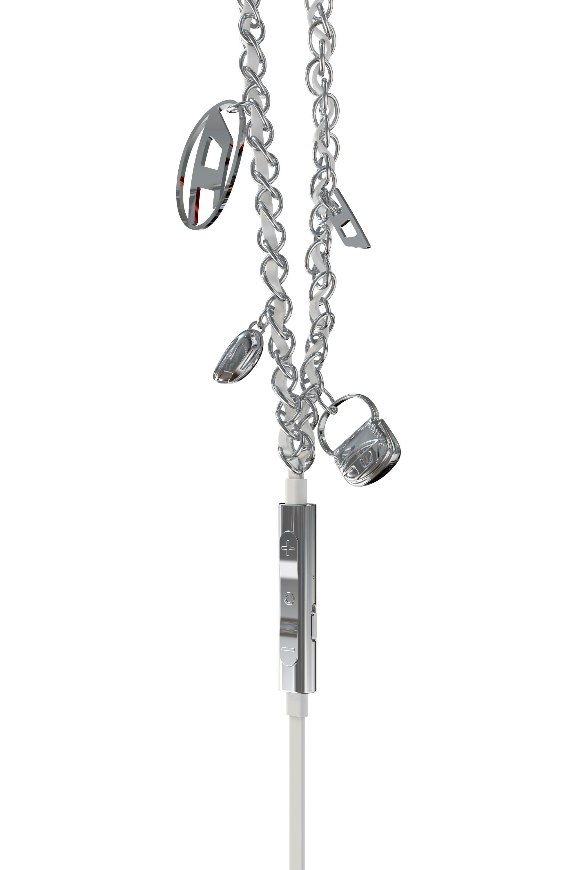 Diesel - 60458  WIRED EARBUDS WIRED EARBUDS, Unisex's Wired Earbuds and charms in Silver - 5