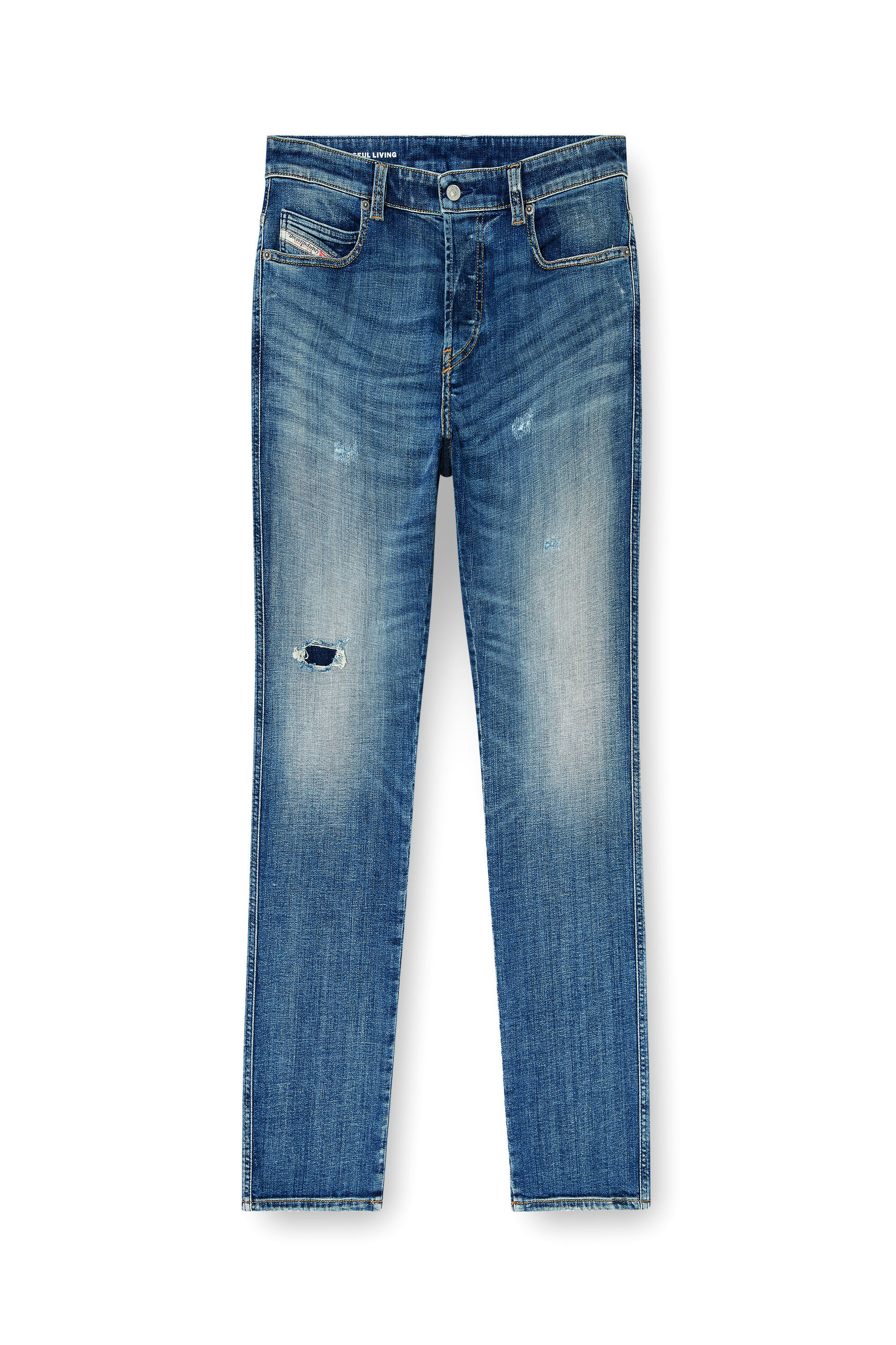 Diesel - Man's Slim Jeans 1993 D-Vyl 09P44, Medium blue - 6