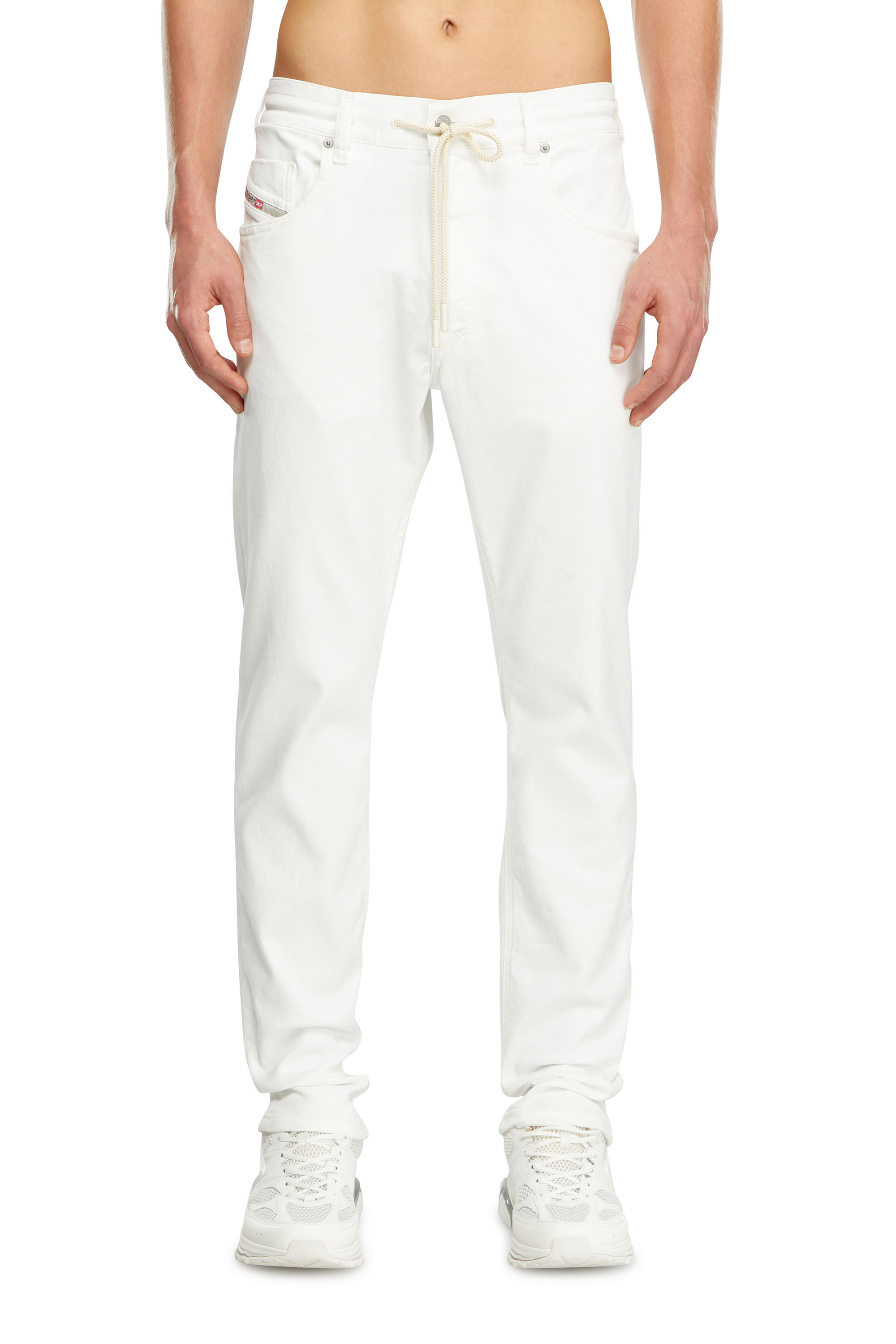 Men's Regular Jeans | White | Diesel 2030 D-Krooley Joggjeans®