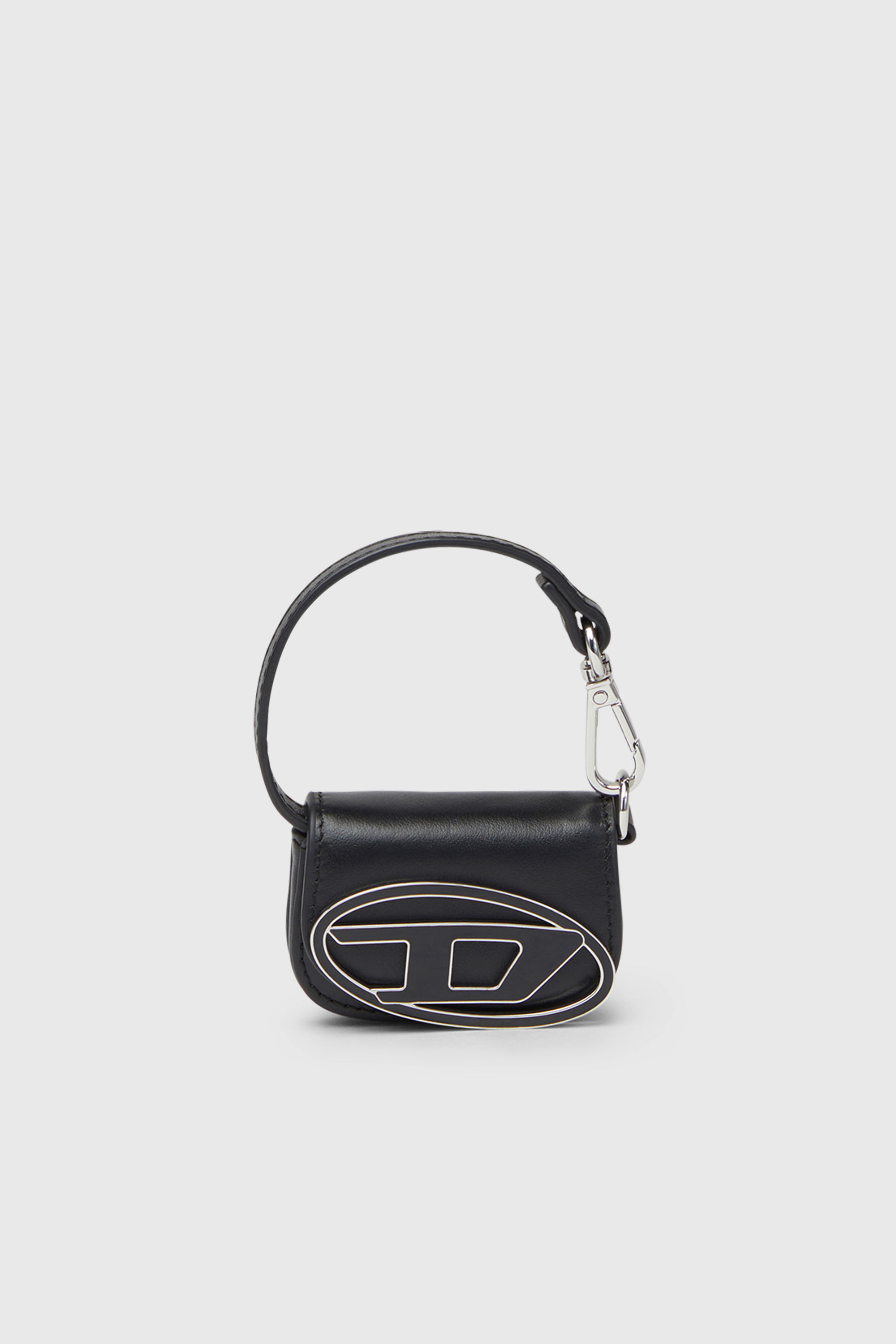 Diesel - 1DR MICRO, Woman's Leather bag charm in Black - 1