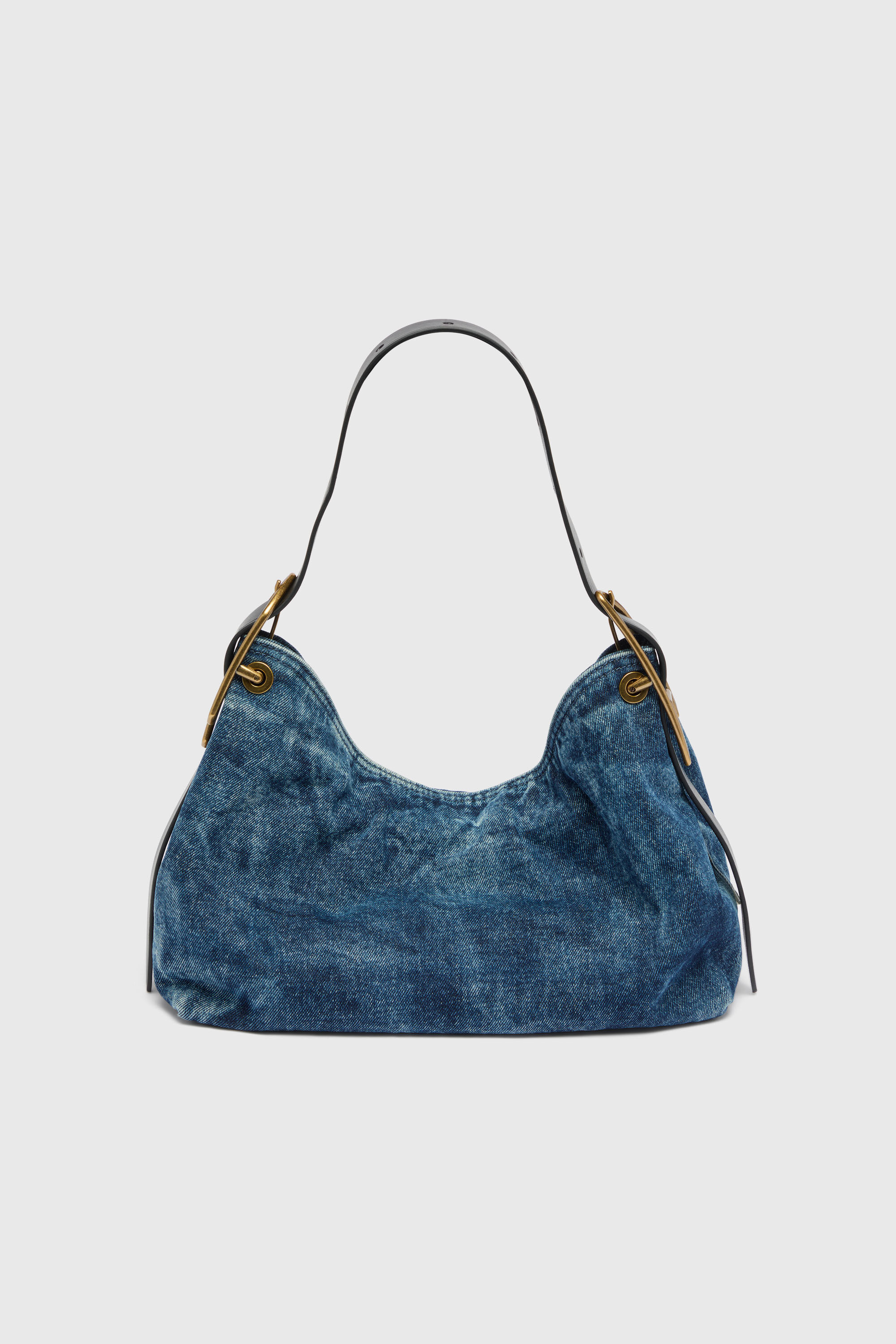 Diesel - D-LINE HOBO S, Woman's D-Line-Denim shoulder bag in Medium blue - 3