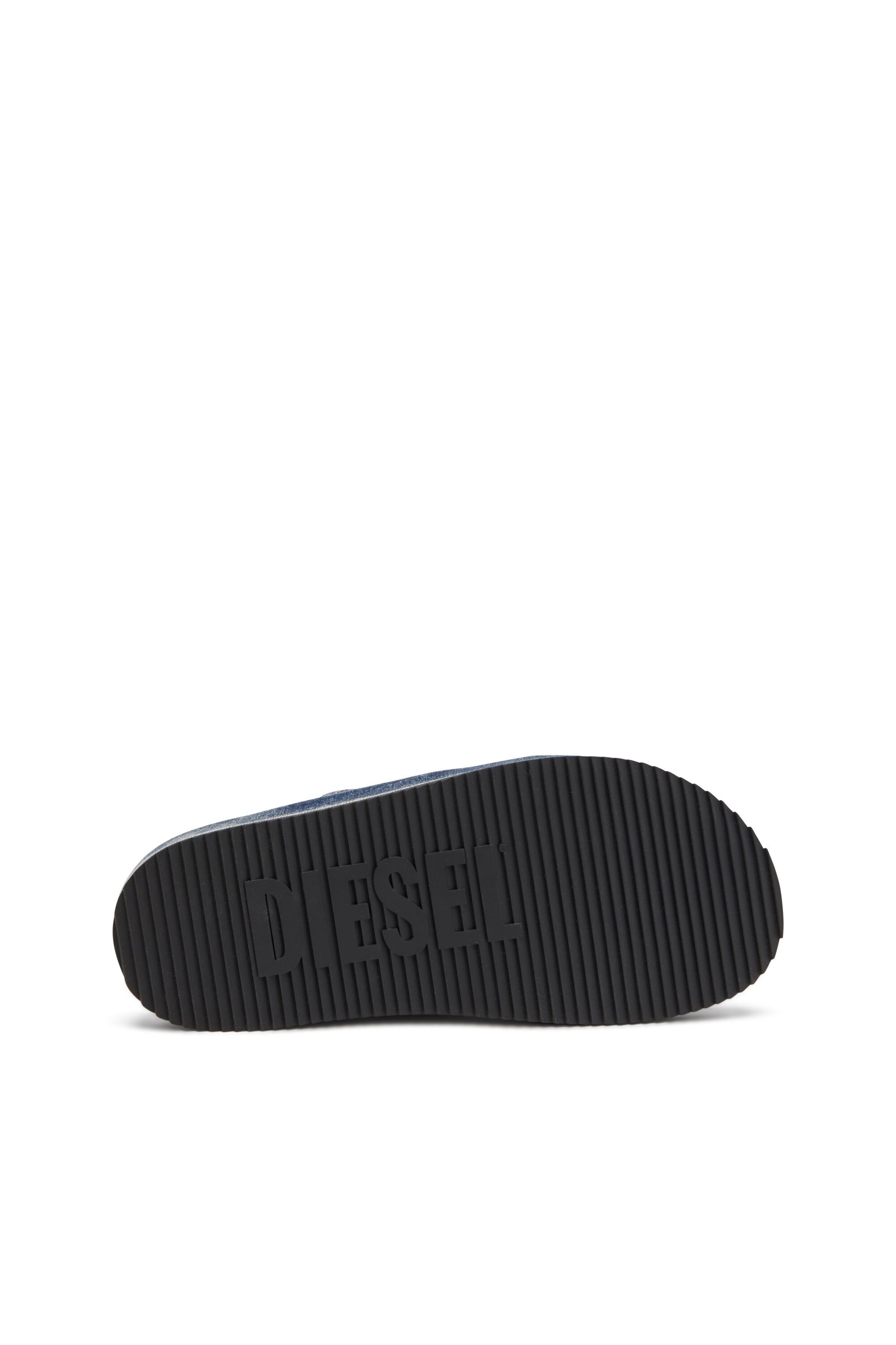 Diesel - SA-SLIDE CRIS CROS, Unisex's Sa-Slide-Denim slides with criss-cross straps in Blue - 5
