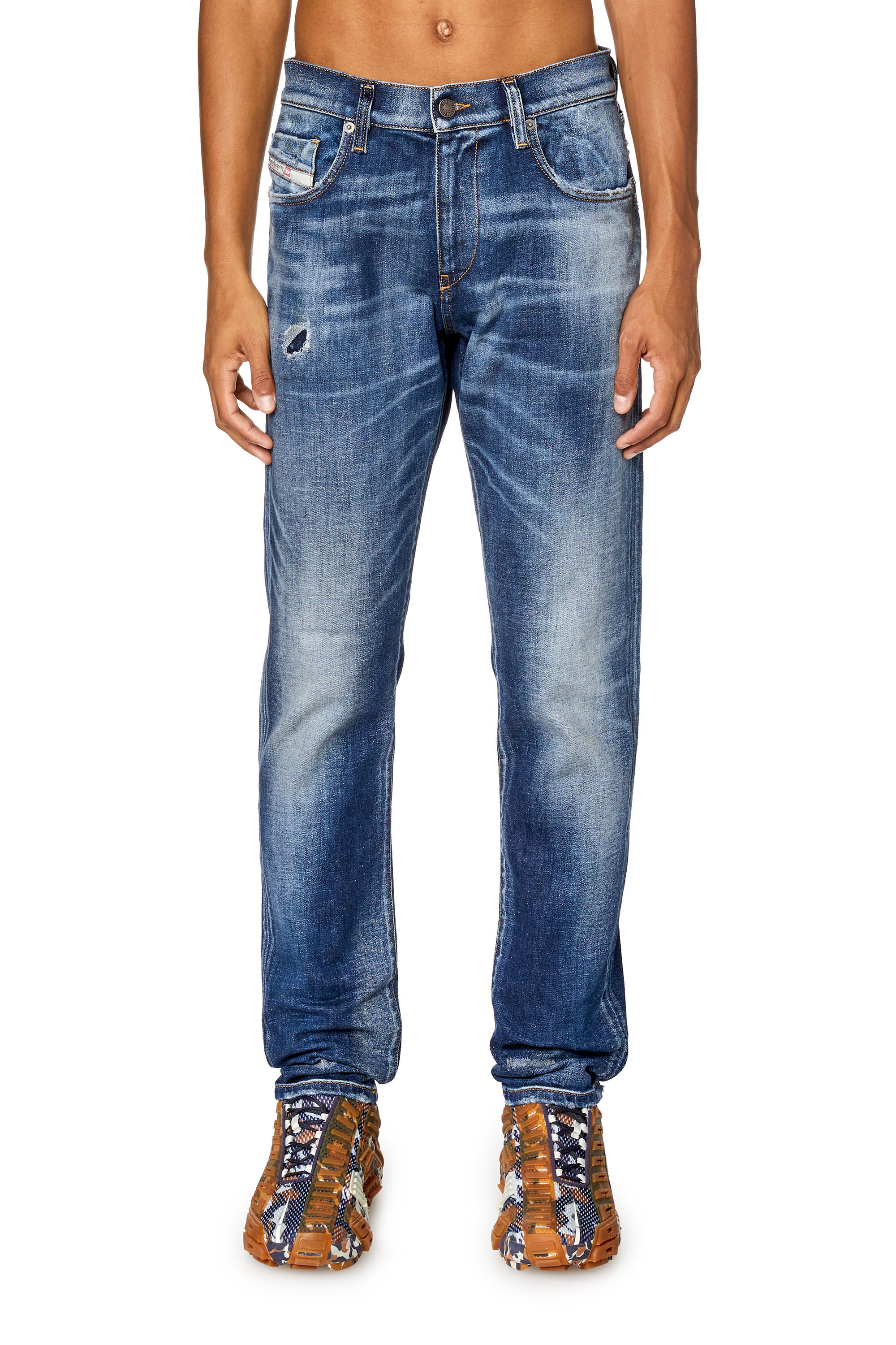 Diesel - Slim Jeans 2019 D-Strukt 09G89, Medium blue - Image 3