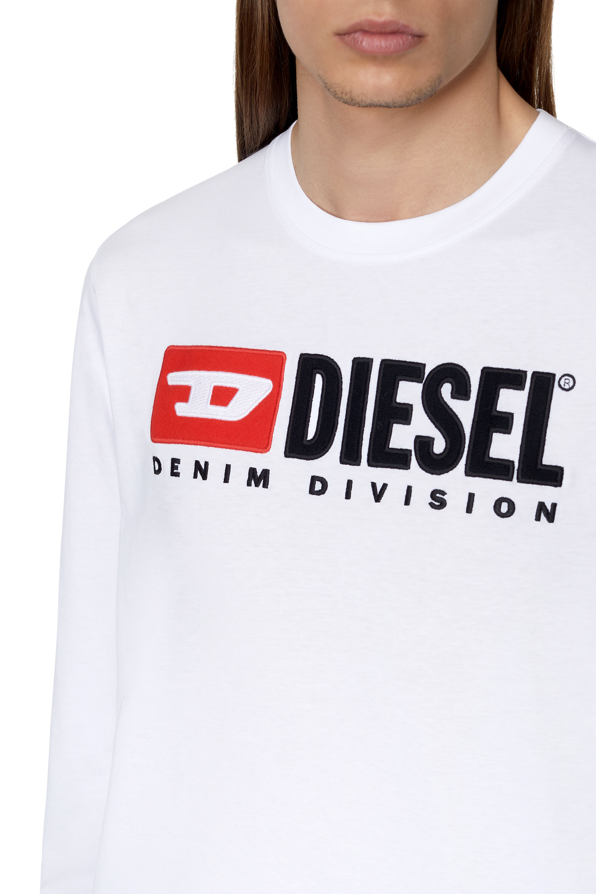 Diesel - T-JUST-LS-DIV, White - Image 6