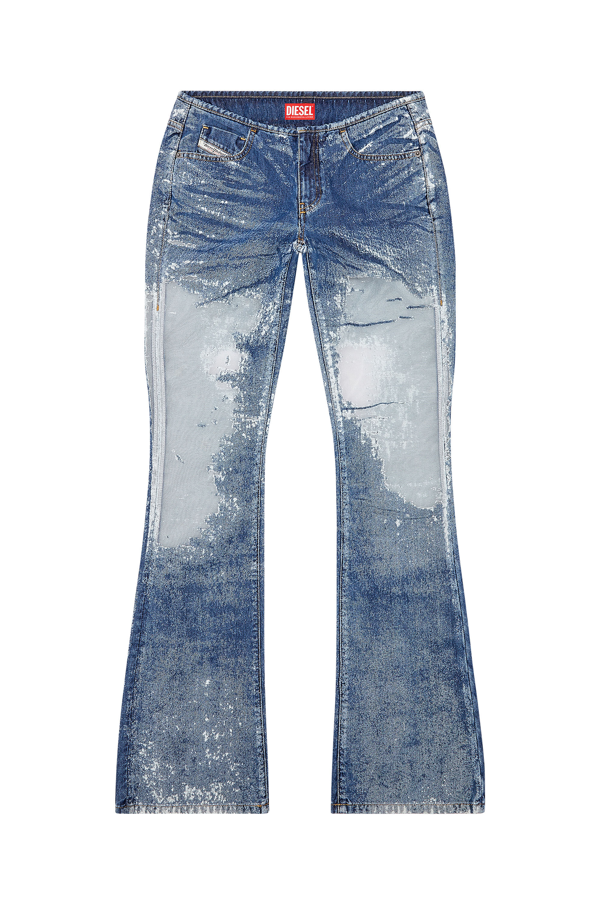 Diesel - Bootcut and Flare Jeans D-Shark 068JH, Medium blue - Image 2