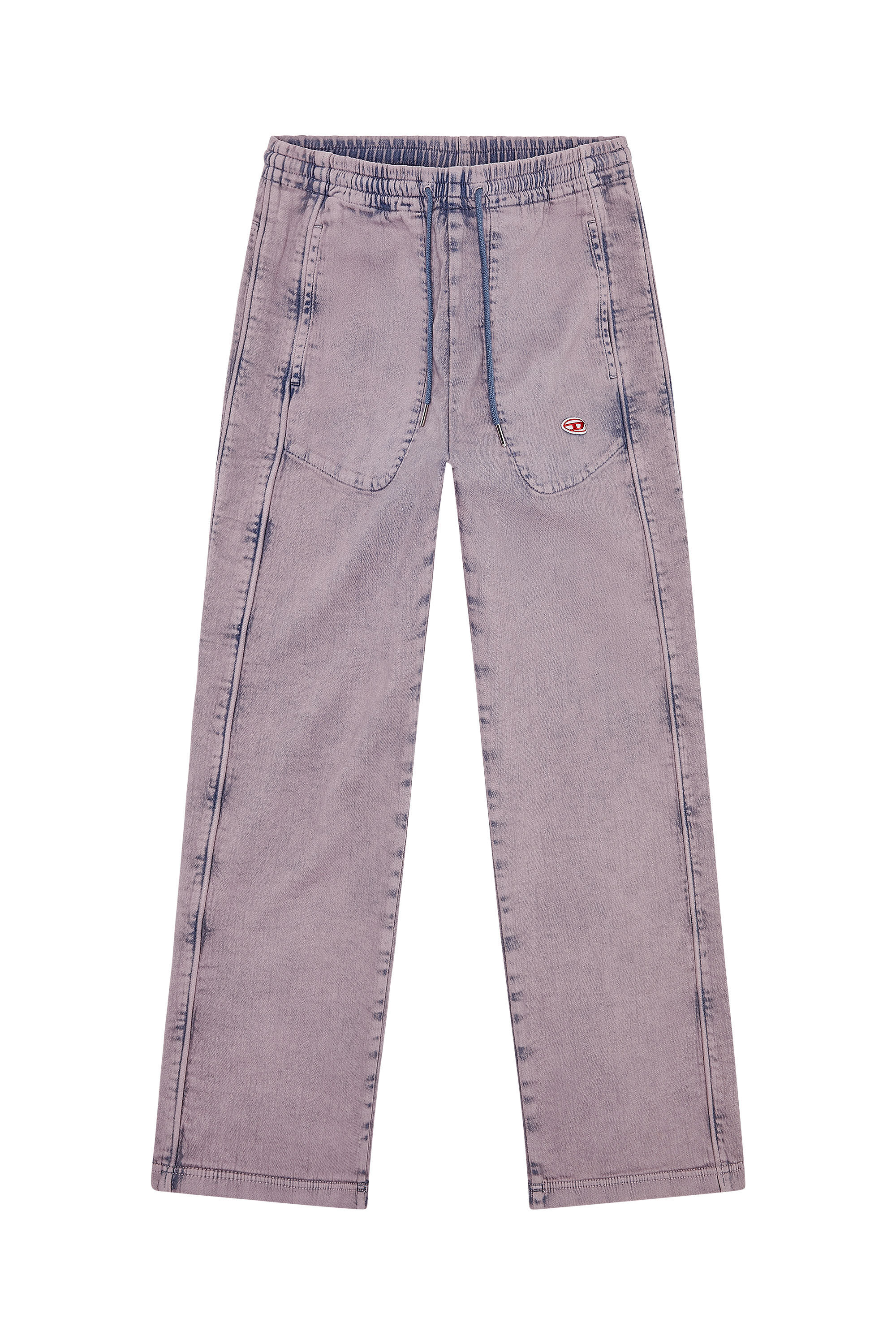 Diesel - Straight D-Martians Track Denim 09H04, Lilac - Image 2