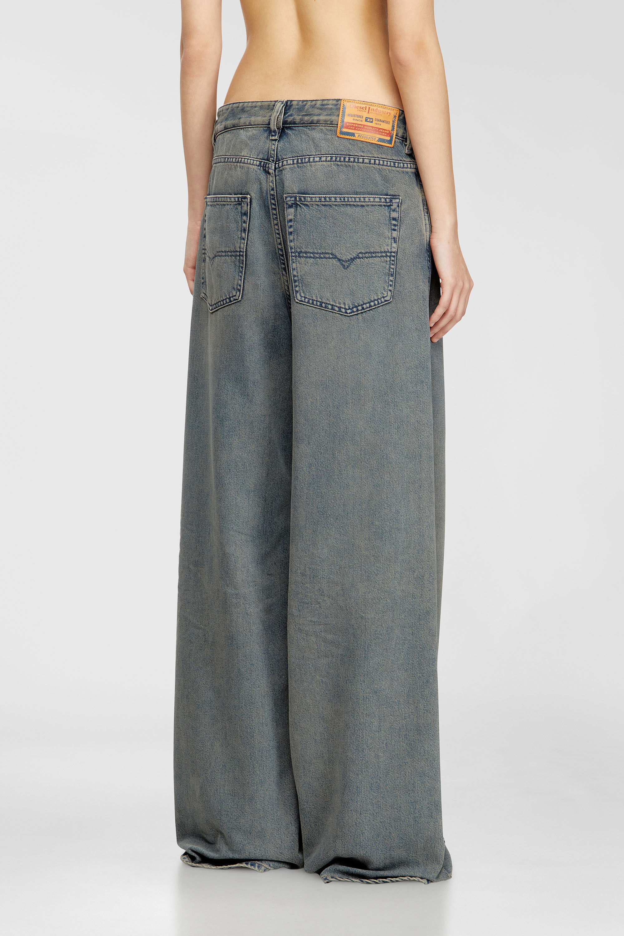 Diesel - Woman's Relaxed Jeans 1996 D-Sire 09N24, Medium blue - 3