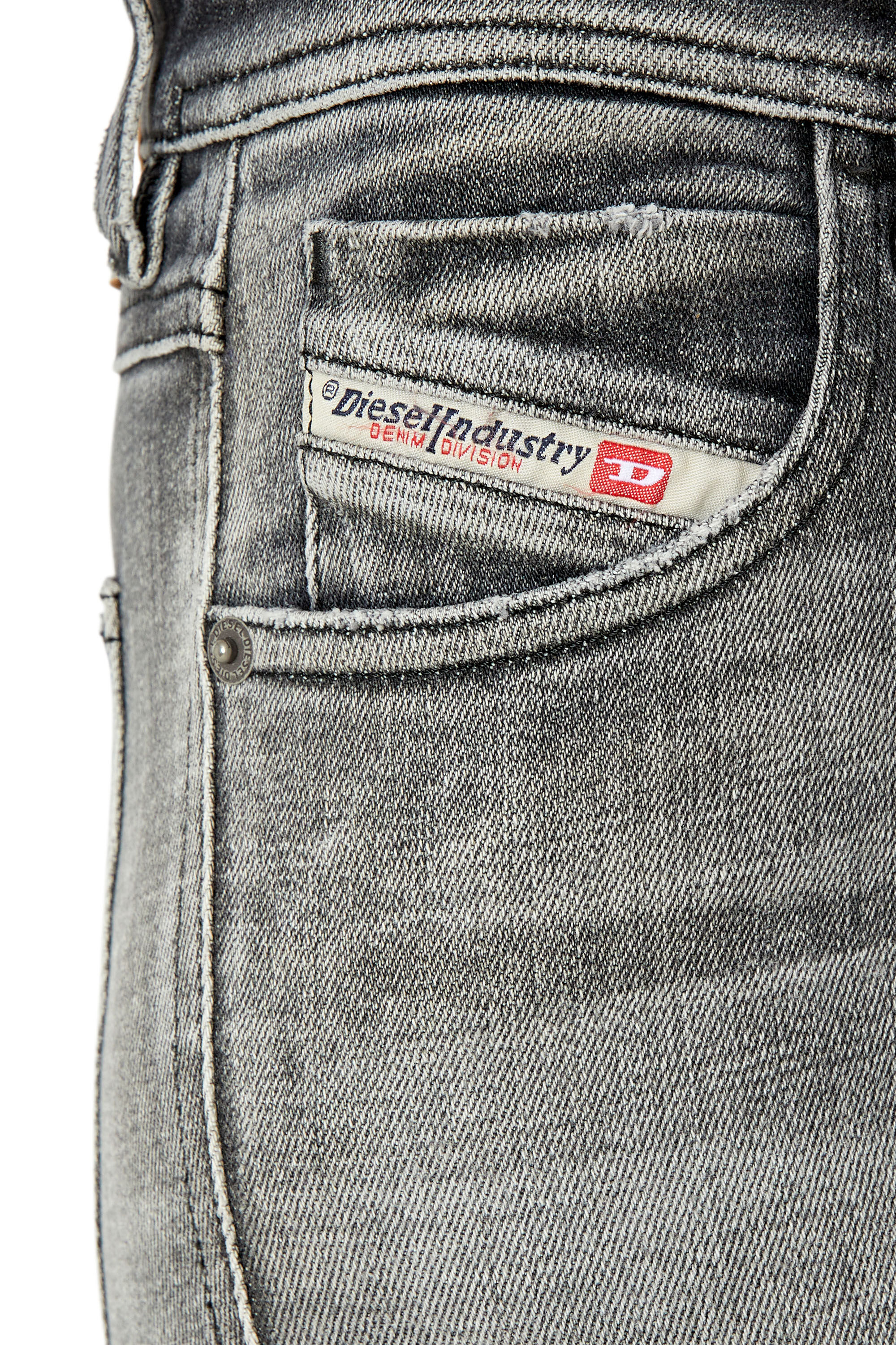 Diesel - Skinny Jeans 2015 Babhila 09E71, Grey - Image 3