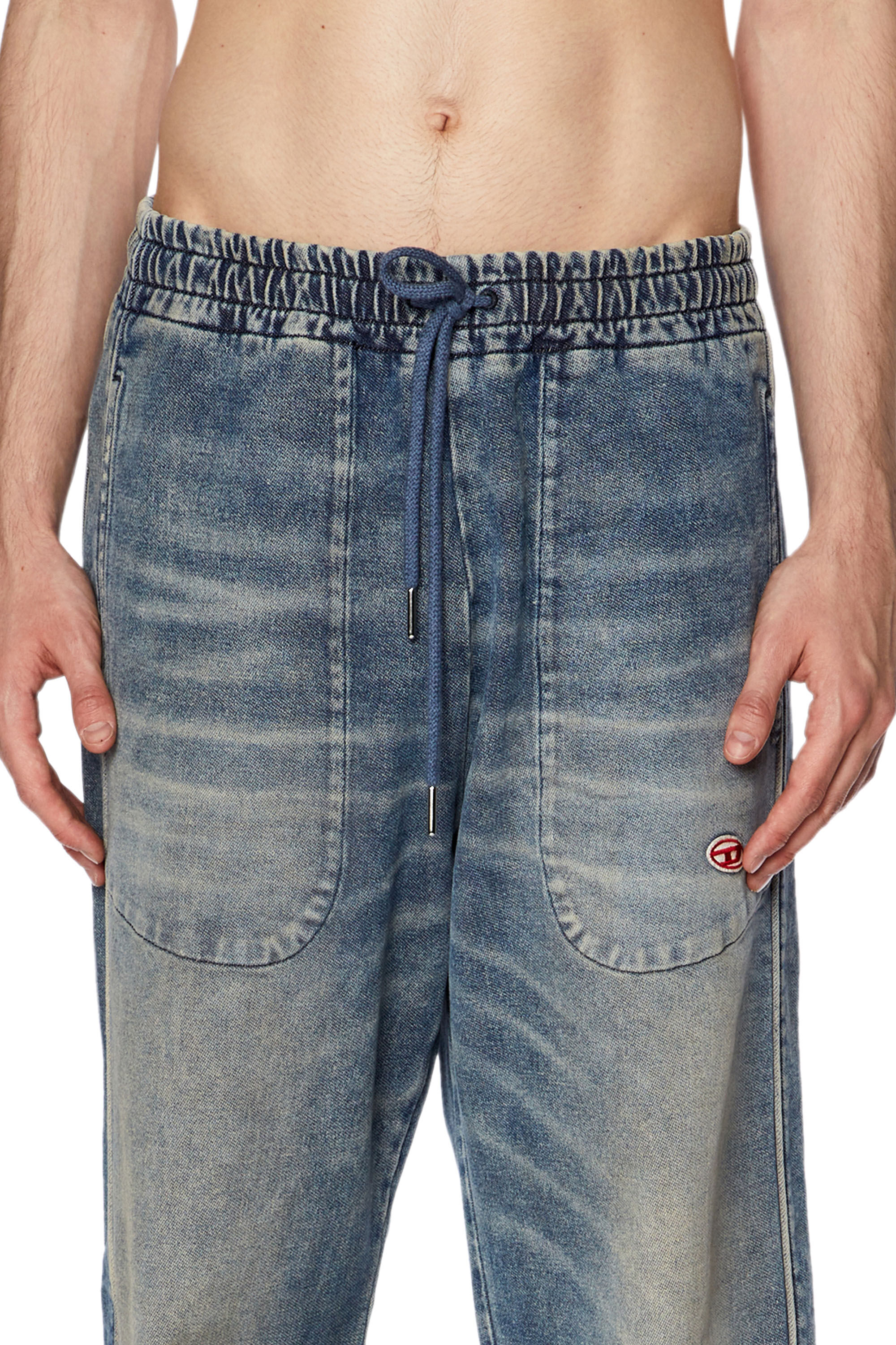 Diesel - Straight D-Martians Track Denim 068EV, Medium blue - Image 5