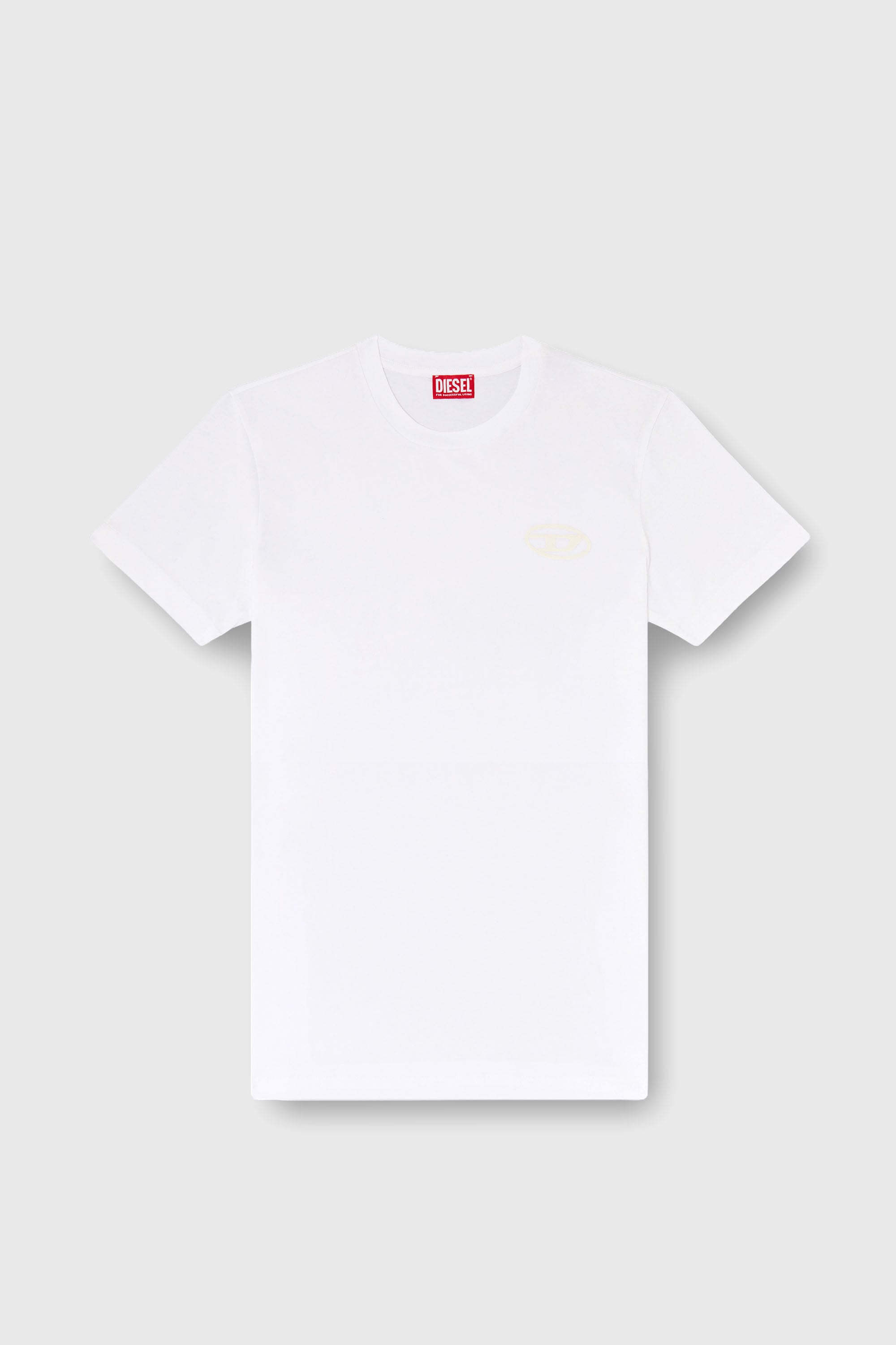 Diesel - T-DIEGO-T92, Man's Cotton T-shirt with Oval D logo in White - 2