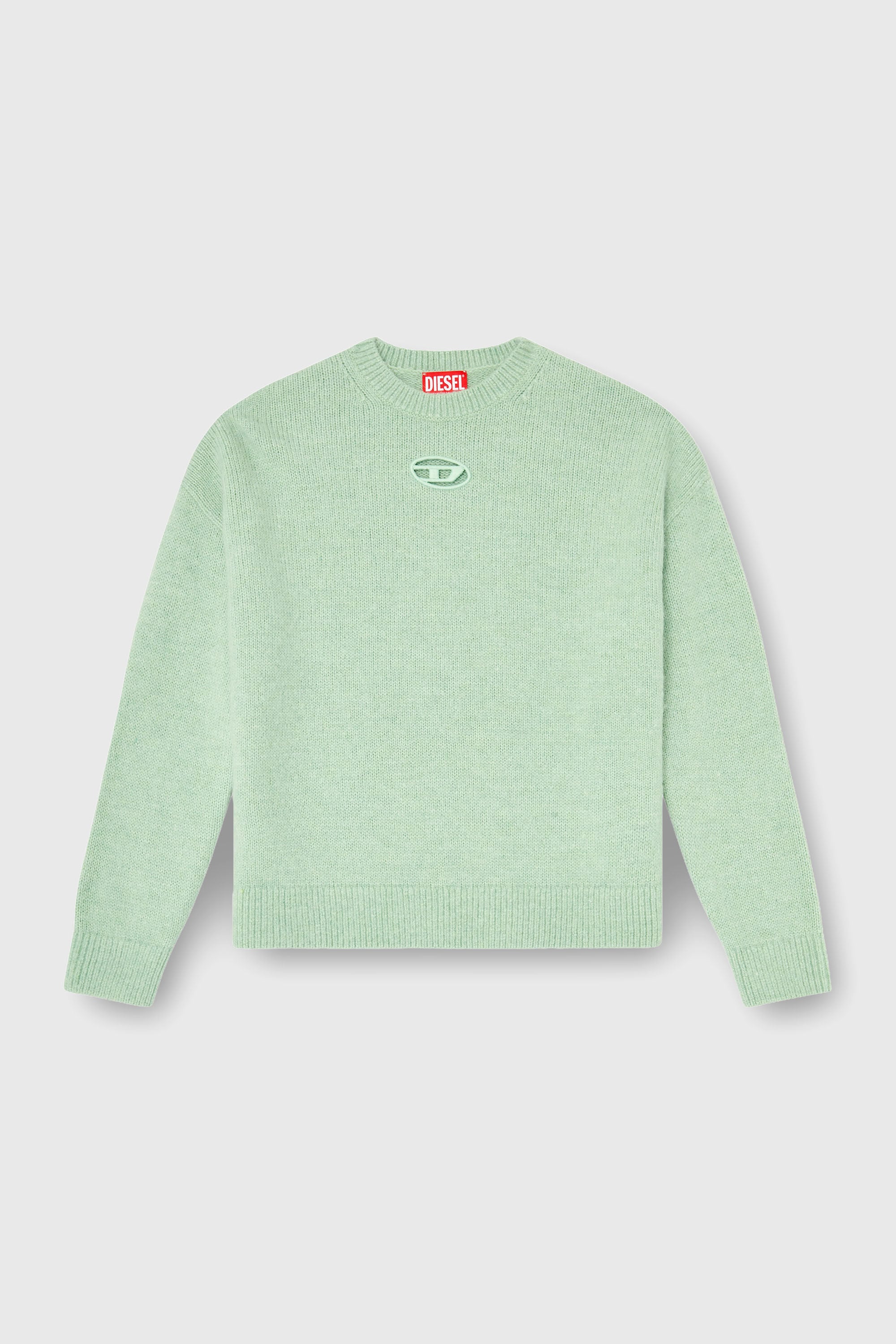 Diesel - M-AREETA, Woman's Jumper in wool and alpaca blend in Water Green - 2