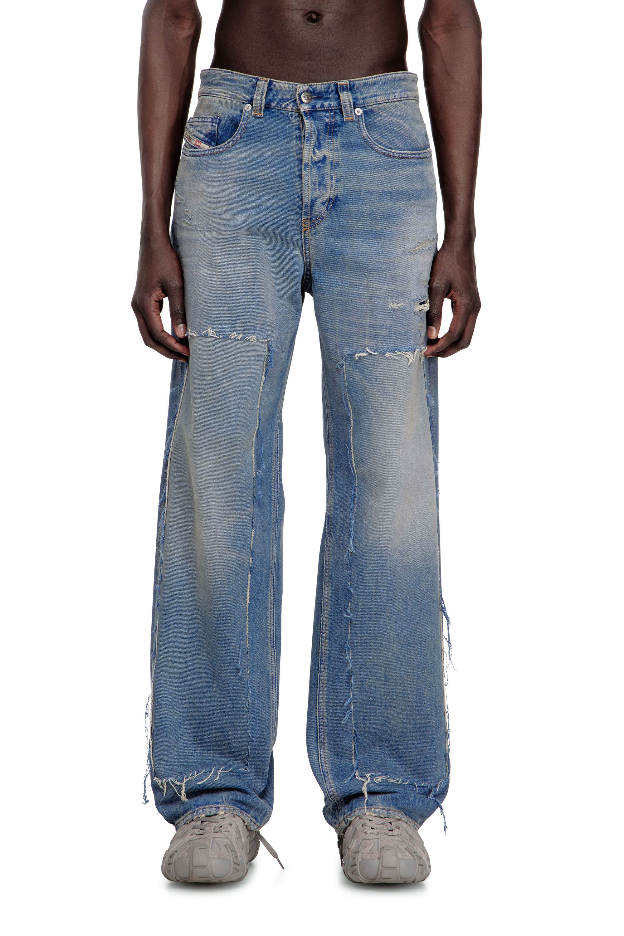 Diesel - Man's Relaxed Jeans 2001 D-Macro 09N27, Medium blue - 3