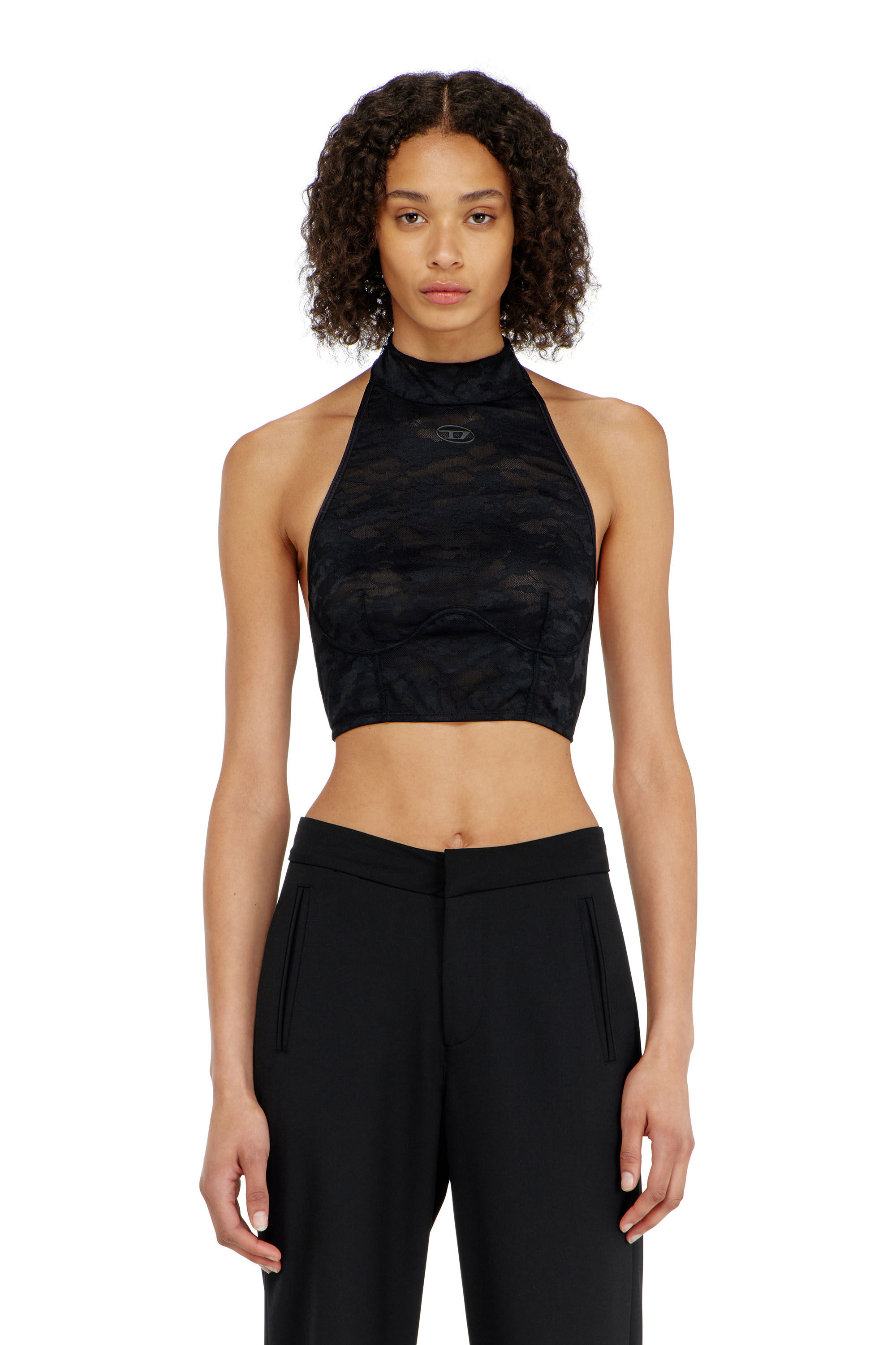 Diesel - MARCIA-UTLT, Woman's Lace bralette with halter neck in null - 5